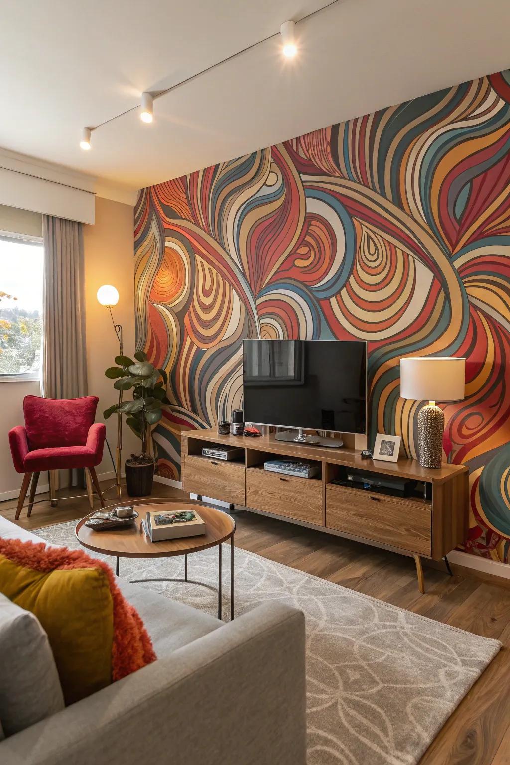 Abstract digital art that energizes any room.