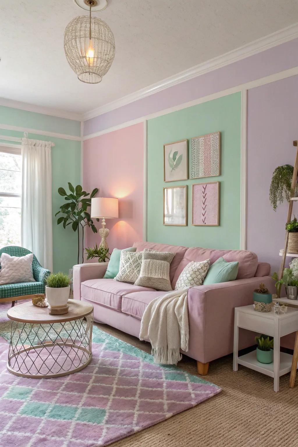 Pastel colors that transform your space into a serene haven.
