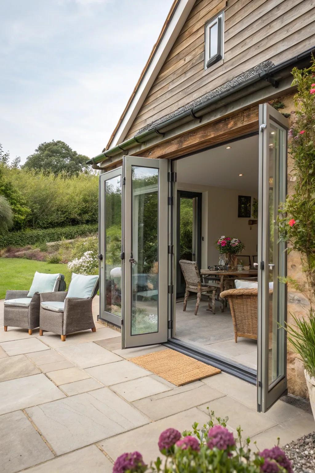 Indoor-outdoor connection deepens the bond with the natural world.