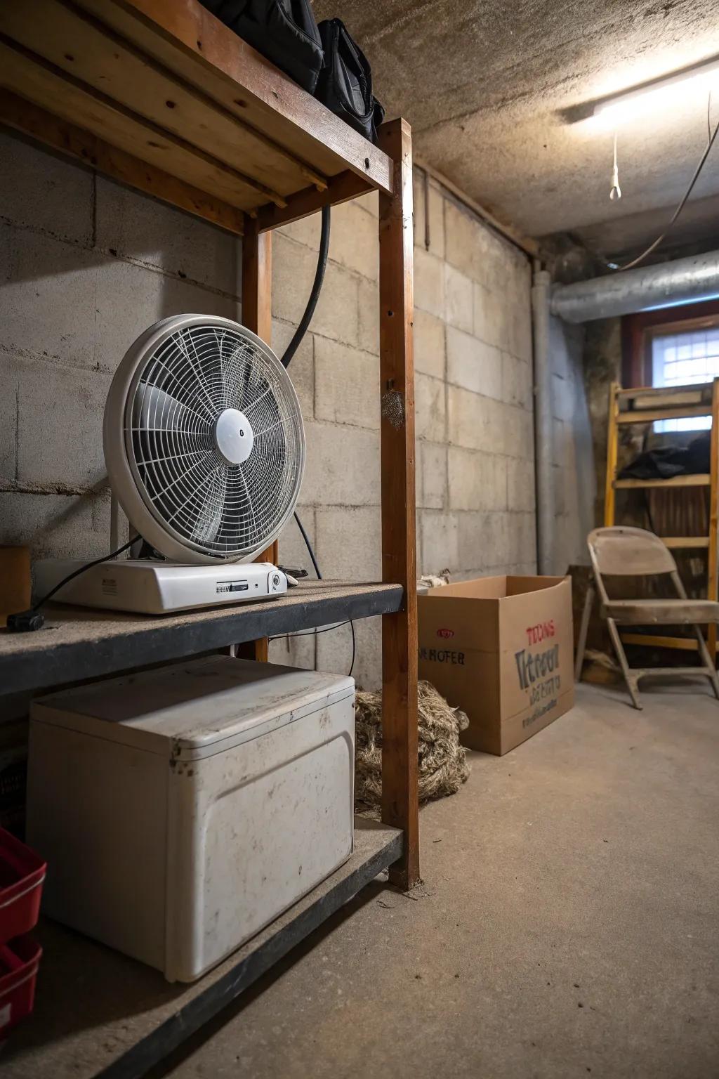 Box fans provide a versatile option for boosting air flow in different areas of your basement.