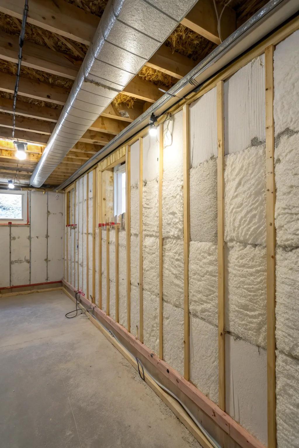 Correct sealing and insulation are crucial for keeping a basement environment tidy and dry.