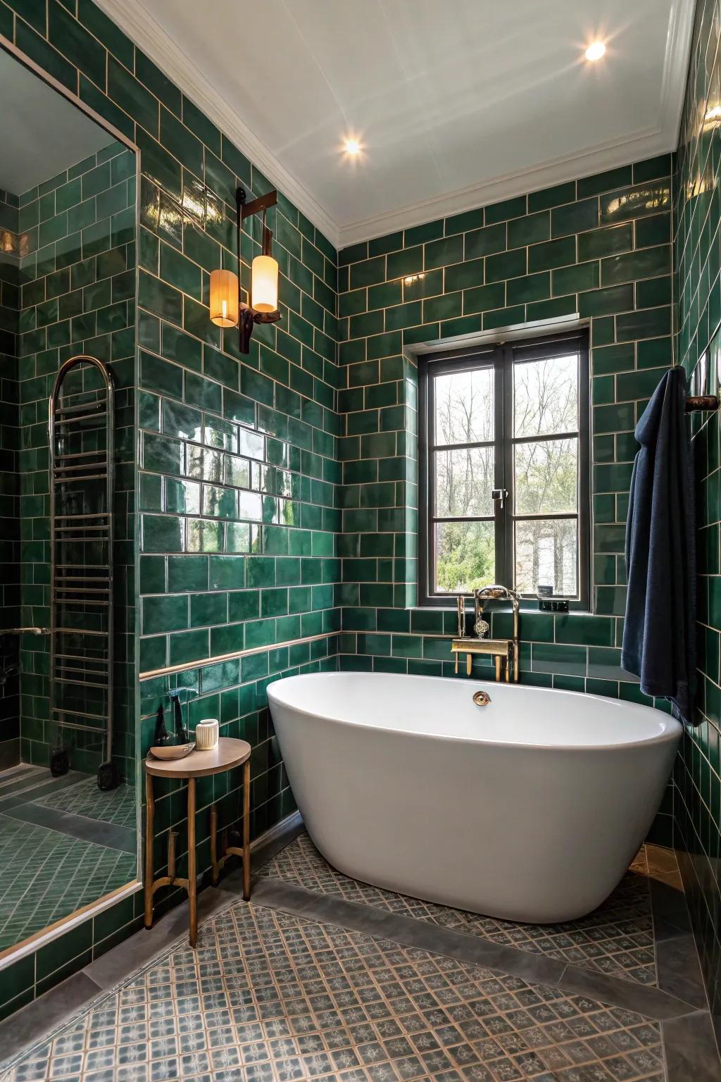 Deep, rich colors turn your bathroom into a peaceful escape.