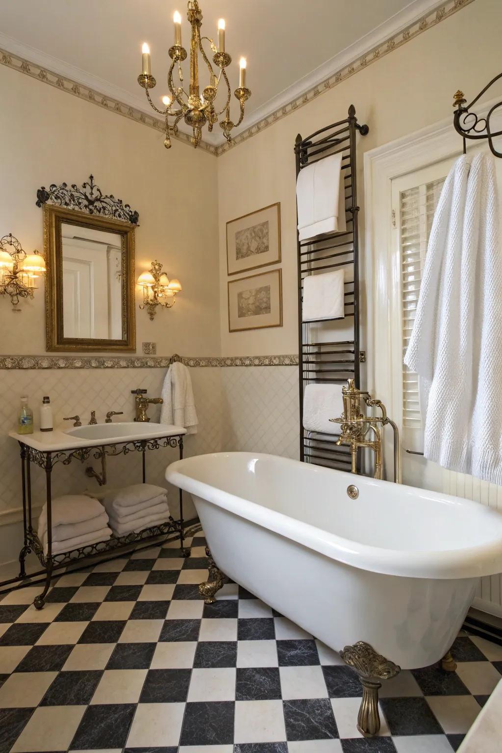 Vintage touches add charm and history to your bathroom design.