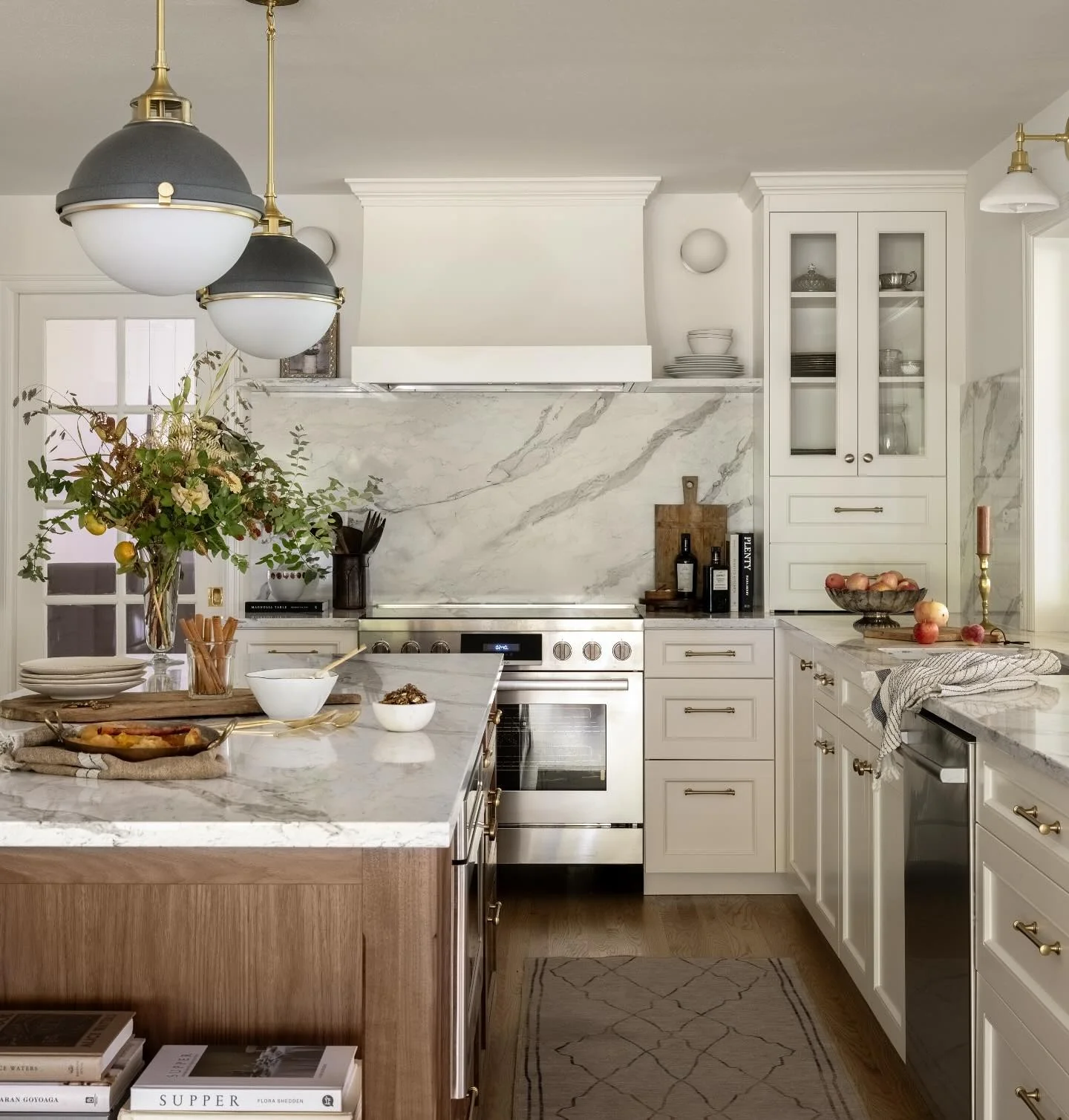 8. Refined European Kitchen with Cream Cabinetry and Integrated Storage (European Kitchen Ideas)