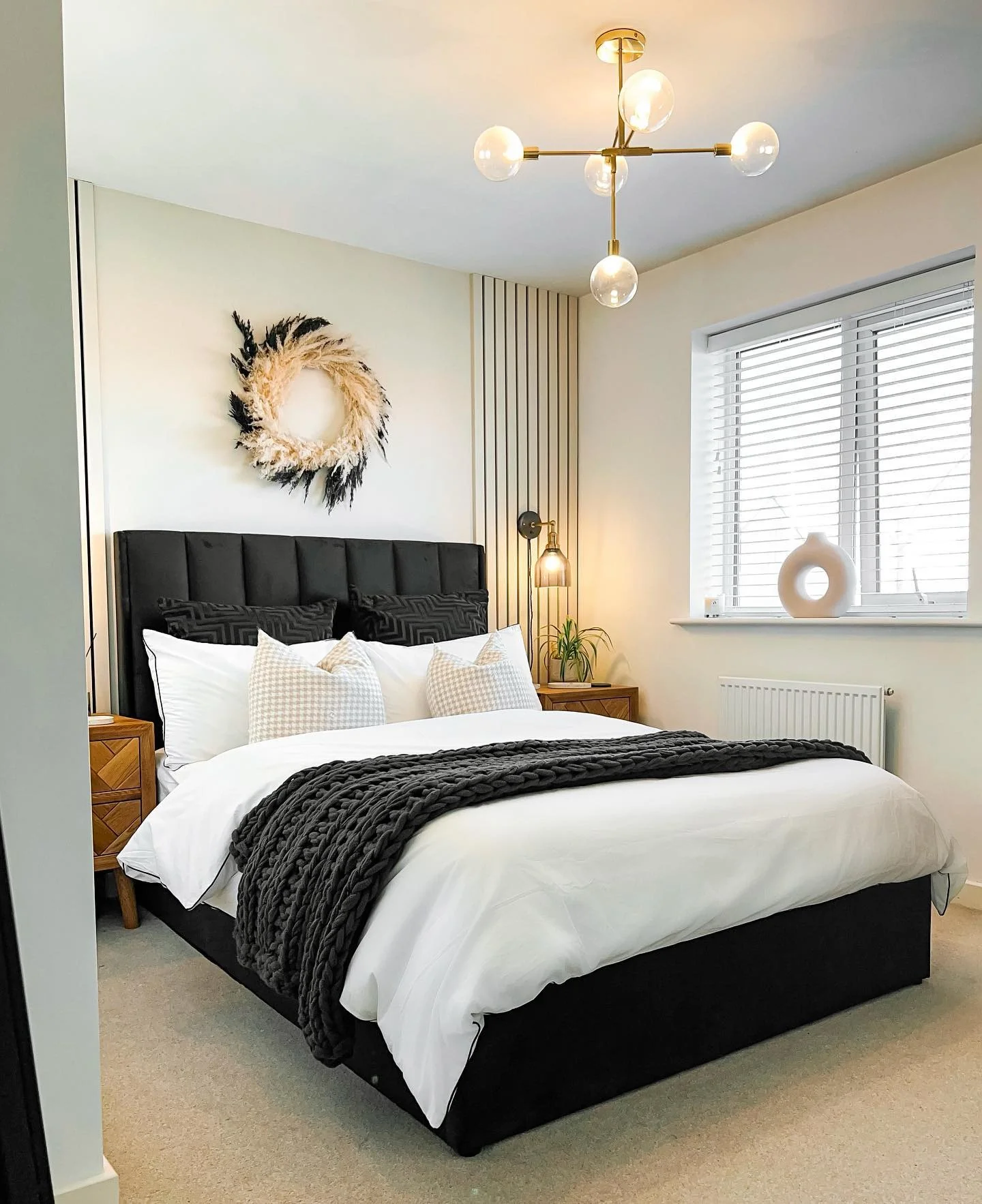 9. Textured Neutral Bedroom with Earth-Inspired Styling (Natural Bedroom Ideas)