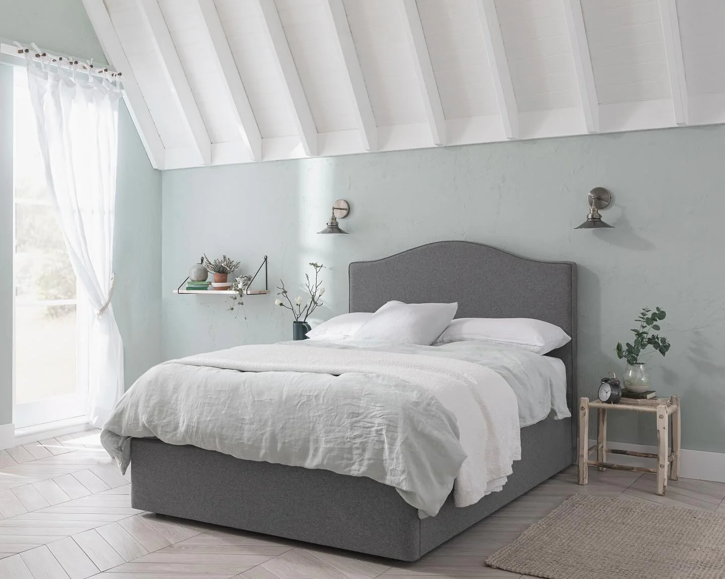 10. Light Blue and Gray Bedroom with Airy Simplicity (Natural Bedroom Ideas)