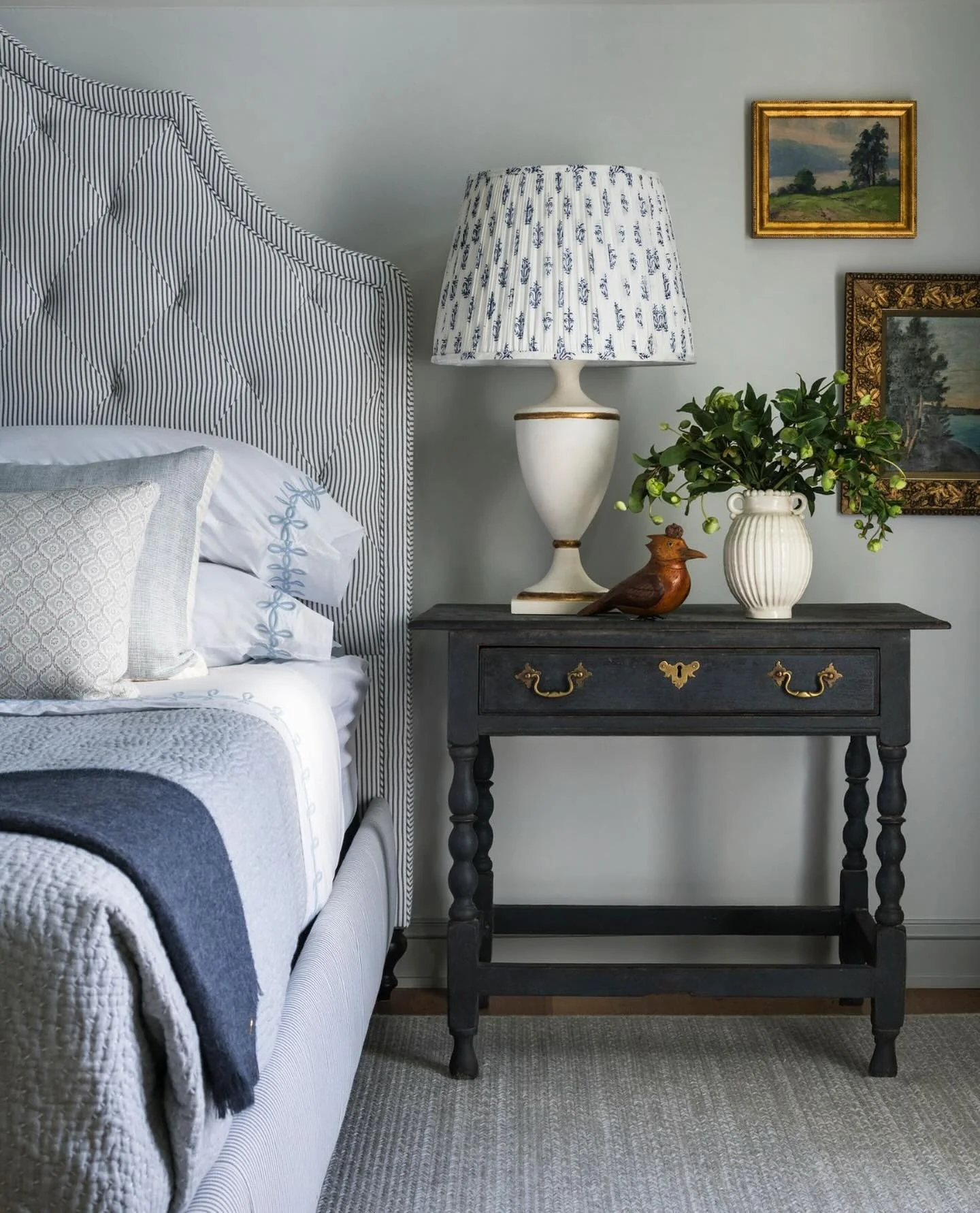 12. Classic Light Gray Bedroom with Traditional Accents (Light Gray Bedroom Ideas)