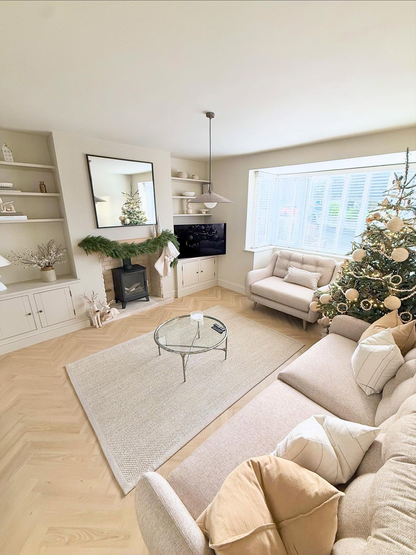 13. Light Grey and Tan Living Room with Open Layout (Grey and Tan Living Room Ideas)