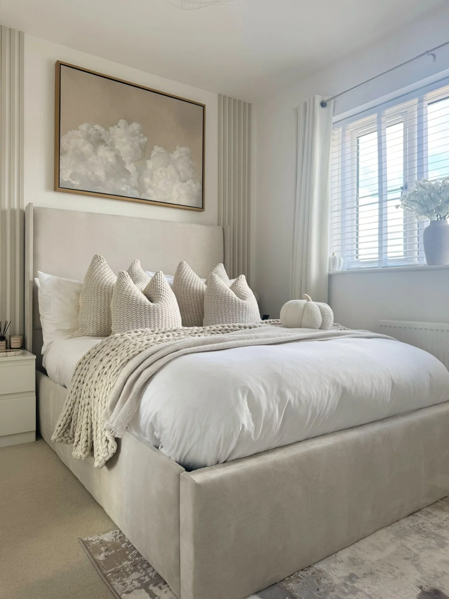 2. Light Beige Upholstery with Crisp Grey Details (Grey and Beige Bedroom Ideas)