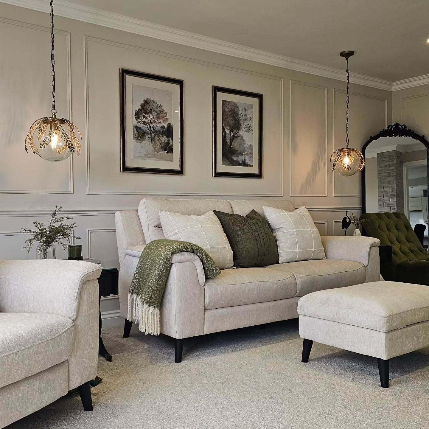 8. Bright Transitional Lounge in White and Light Oak (Lounge Living Room Ideas)