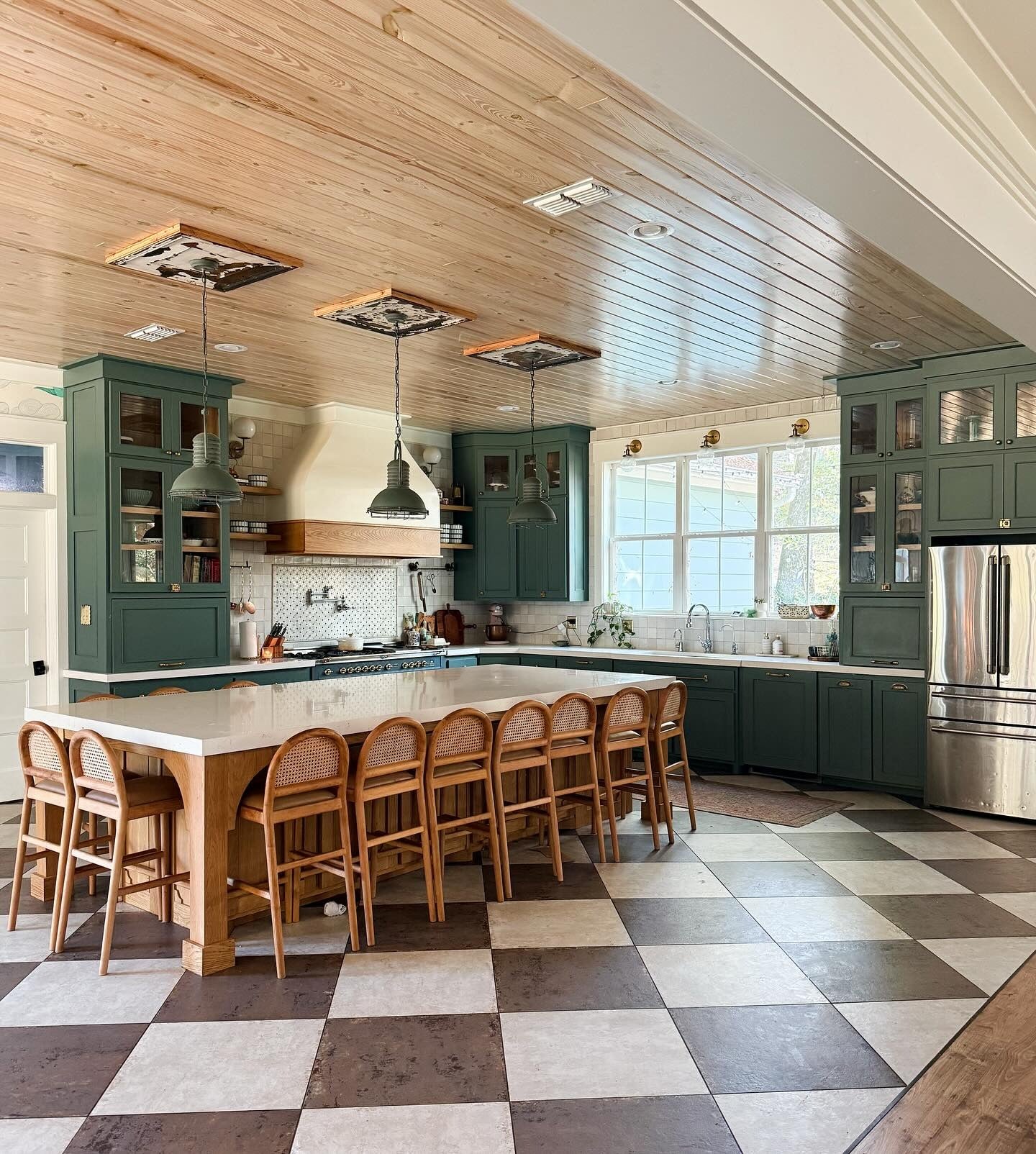 5. Spanish Cottage Kitchen with Painted Cabinetry (Spanish Style Kitchen Ideas)