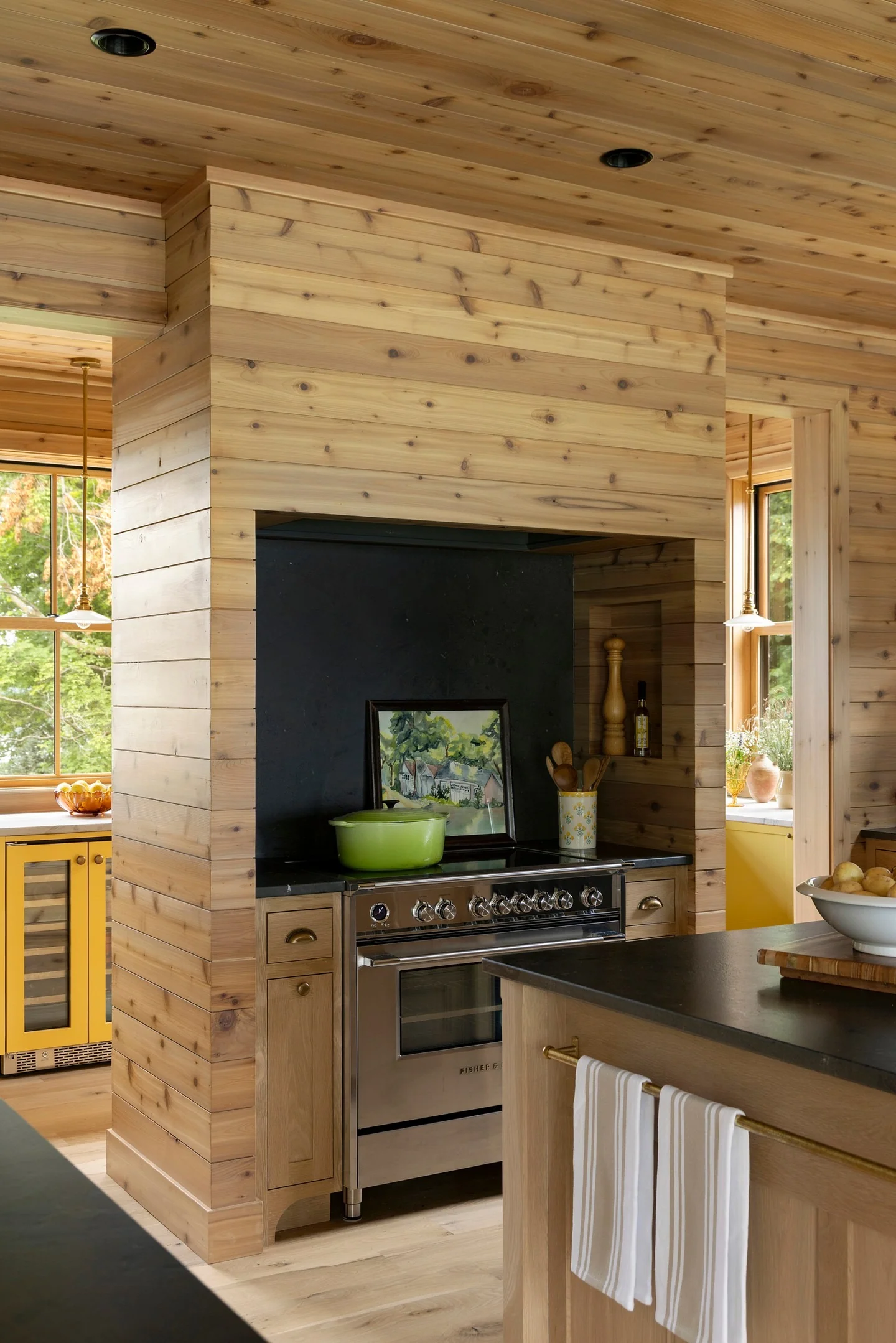 8. Scandinavian-Inspired Cabin Kitchen in Natural Oak (Cabin Kitchen Ideas)