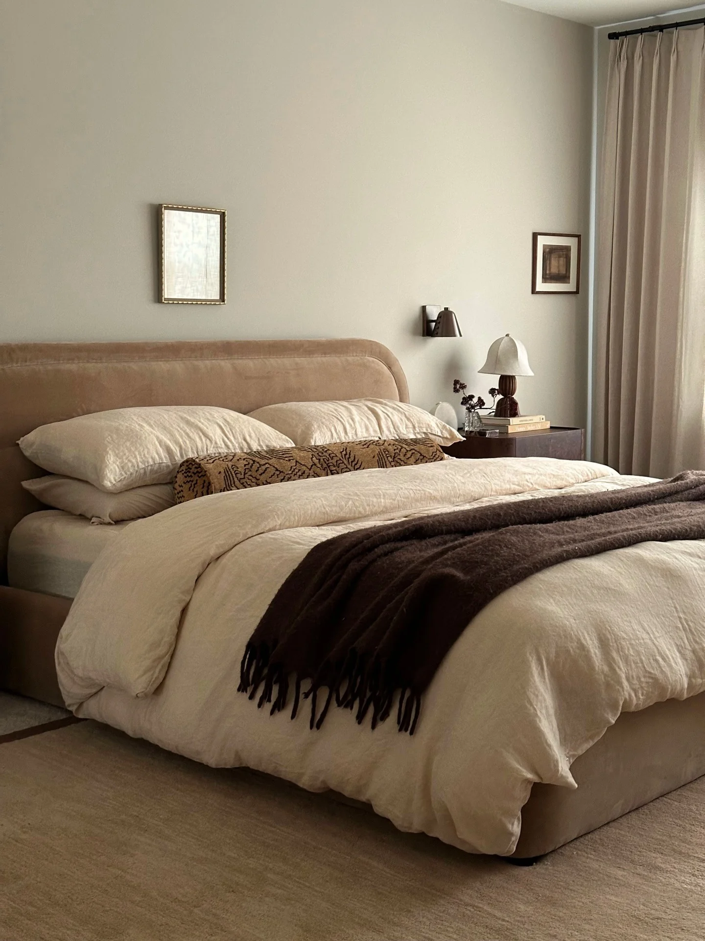 8. Minimal Warm Neutral Bedroom with Soft Contrast (Adult Bedroom Ideas)