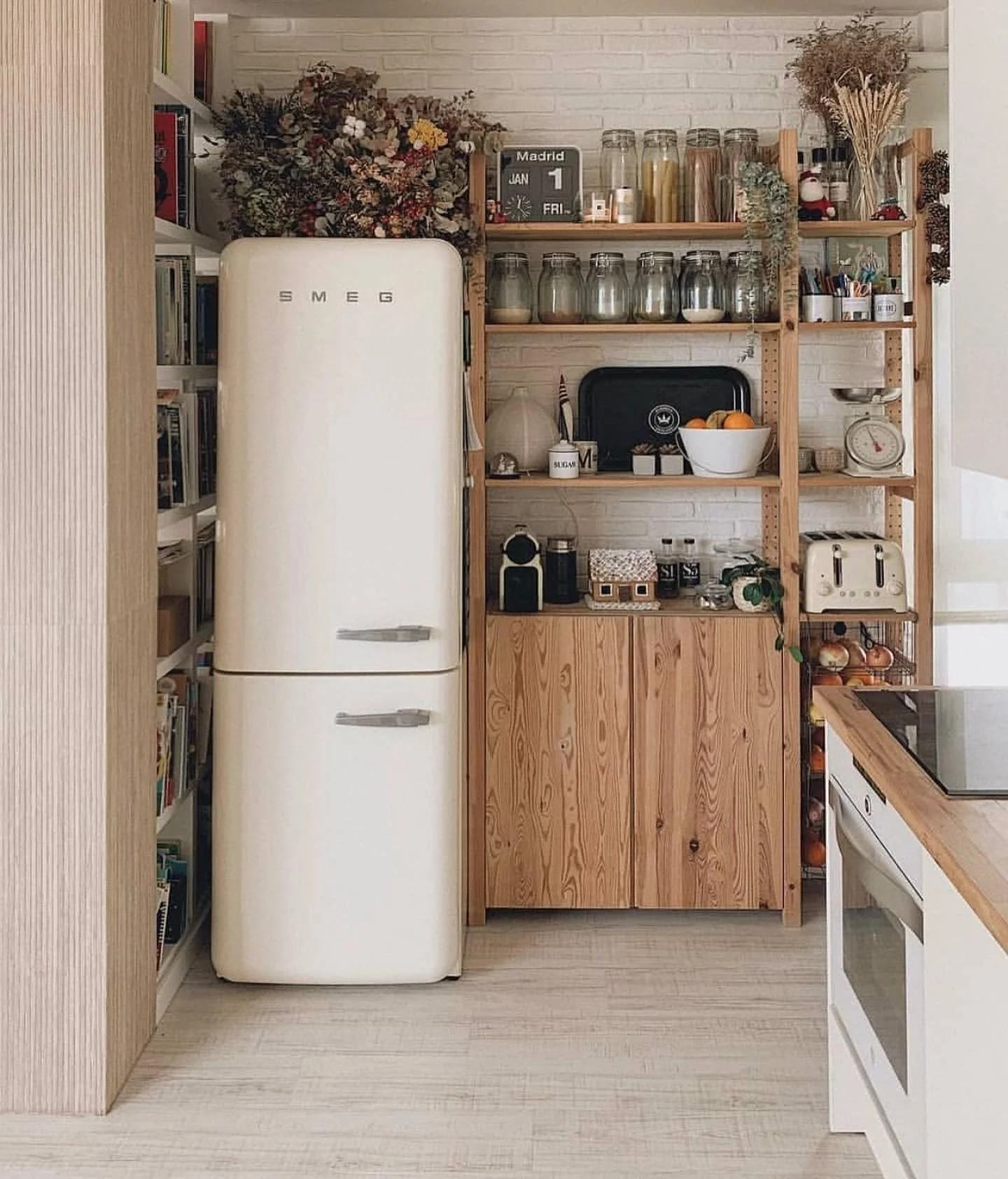9. Relaxed Bohemian Kitchen with Soft Taupe Cabinetry (Bohemian Kitchen Ideas)