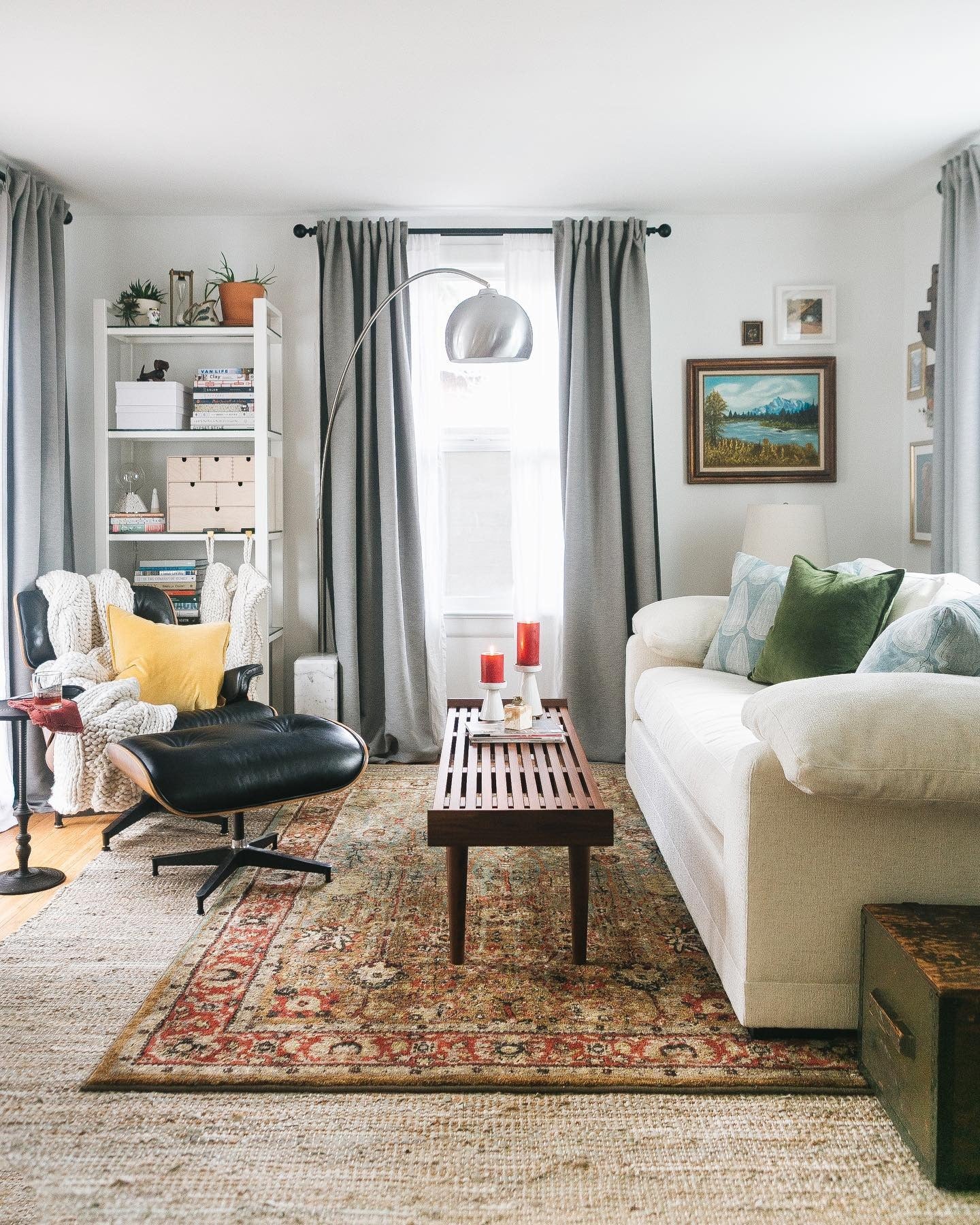 7. Eclectic Classic Comfort (Tiny House Living Room Ideas)