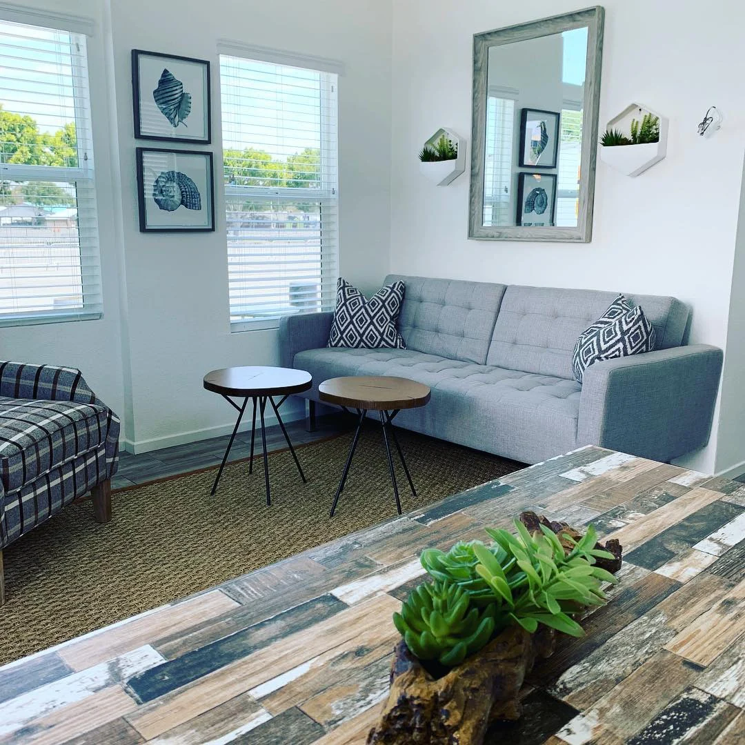 9. Compact Modern Farmhouse Haven (Tiny House Living Room Ideas)