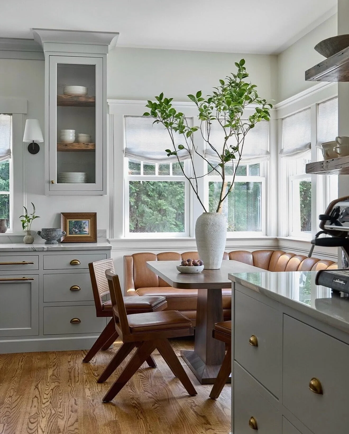 7. Classic Comfort with a Mid-Century Twist (Small Kitchen Table Ideas)