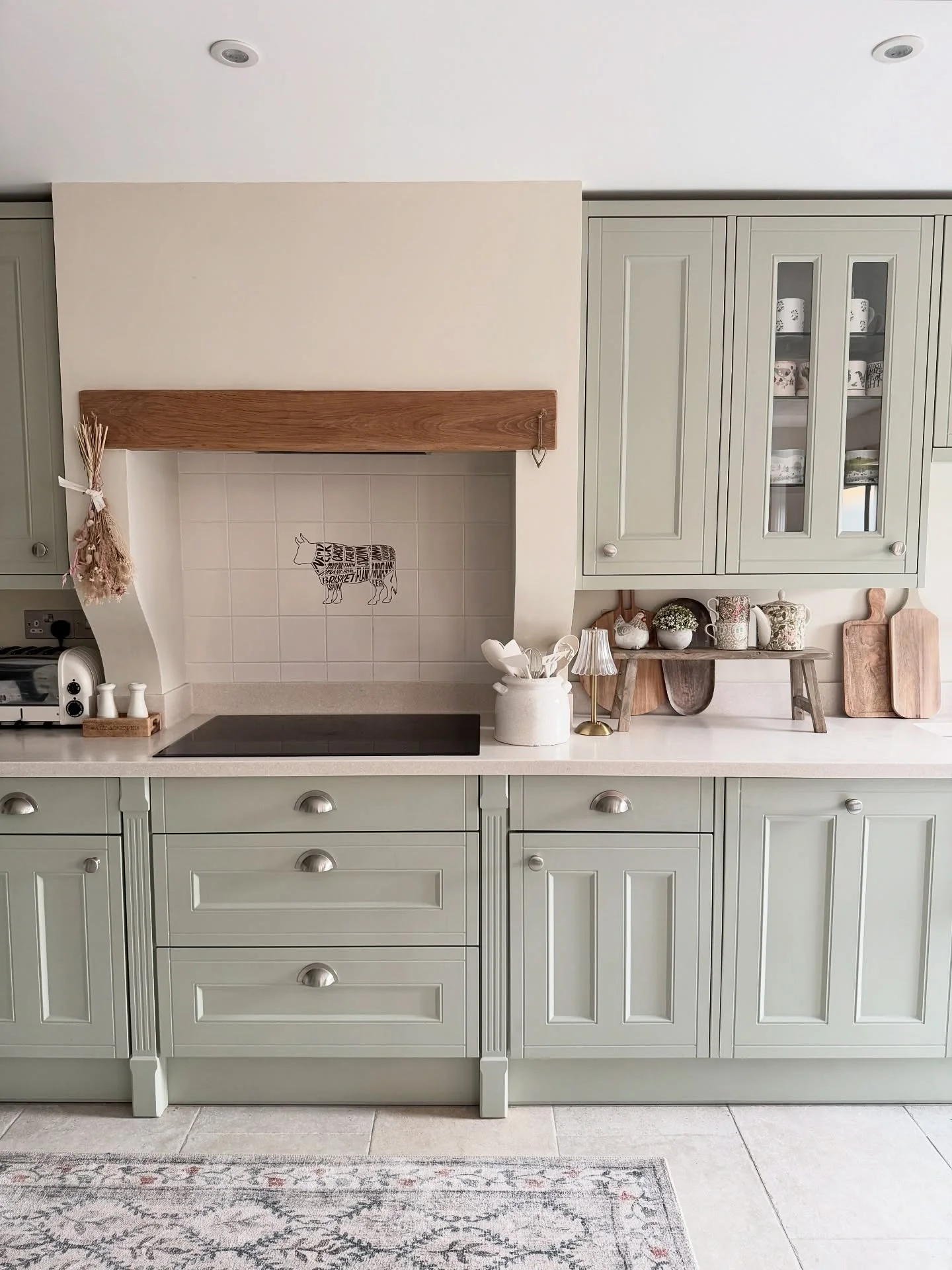 7. Soft Sage Classic Kitchen (Earth Tones Kitchen Ideas)