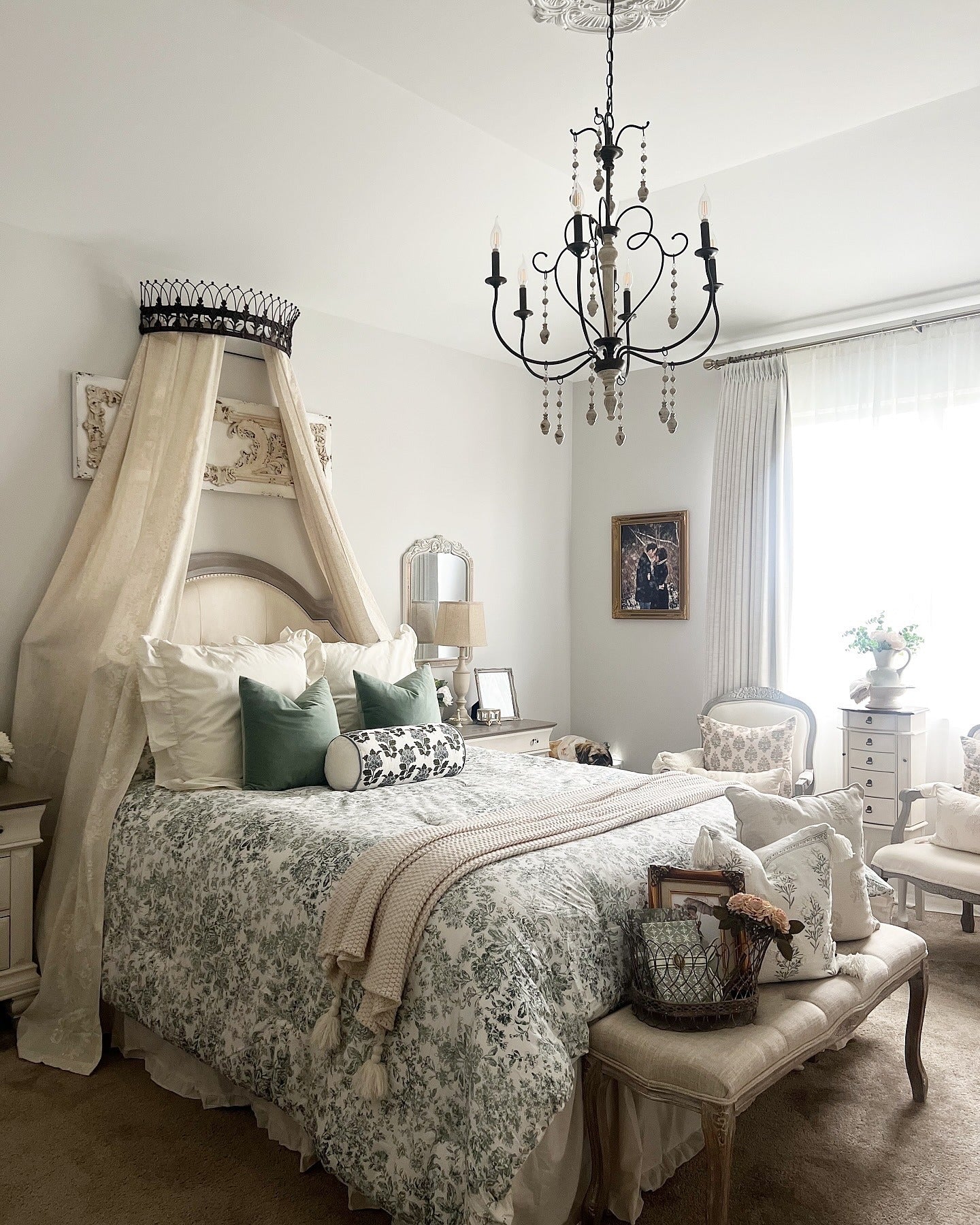 4. Romantic French Garden Retreat (French Country Bedroom Ideas)