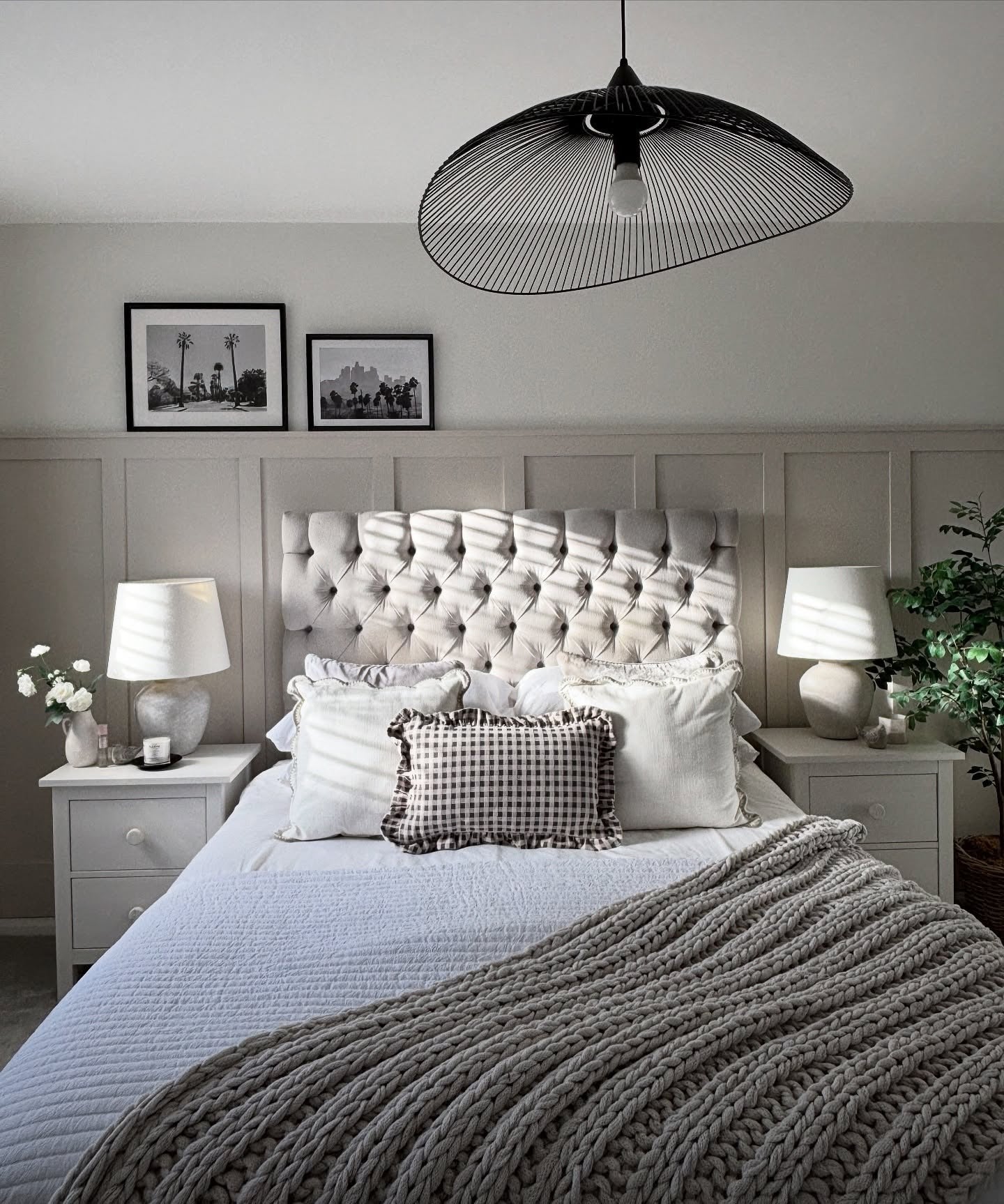 14. Modern French Country in Greige and Ivory (French Country Bedroom Ideas)