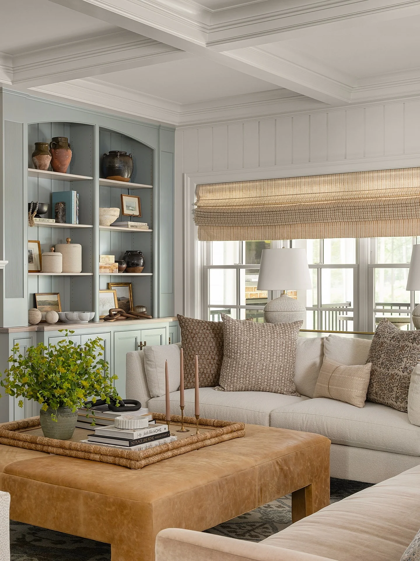 10. Textured Neutrals with a Tailored Edge (Traditional Living Room Ideas)