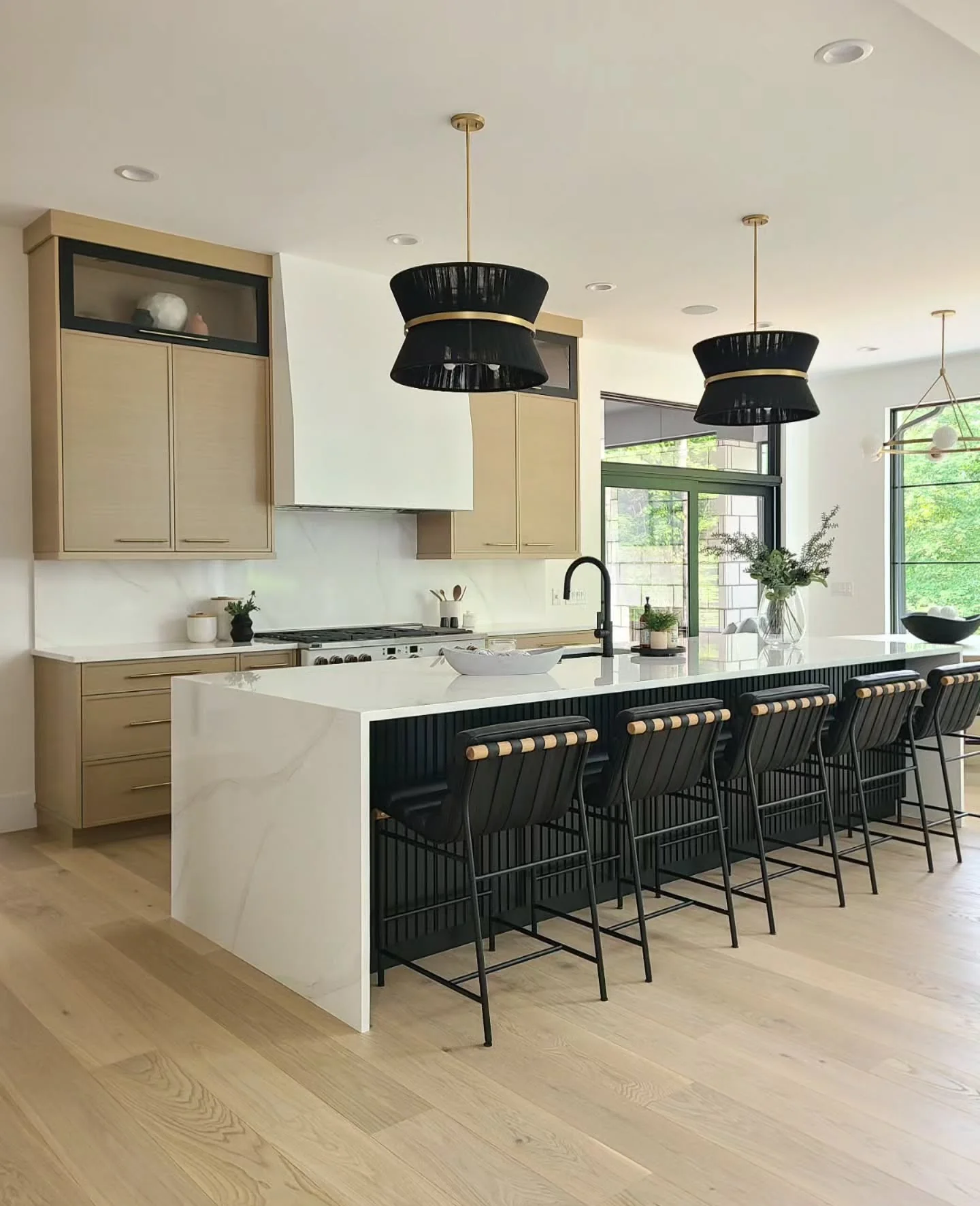 12. Modern Scandinavian Contrast (Kitchen Cabinet Ideas)