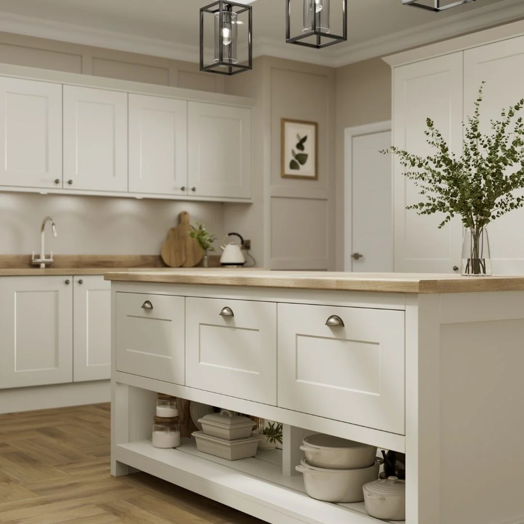 12. Modern Country Neutrals (Neutral Kitchen Ideas)