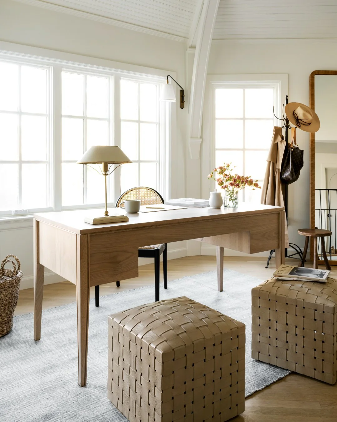 5. Classic Cottage-Inspired Study (Bright Office Ideas)