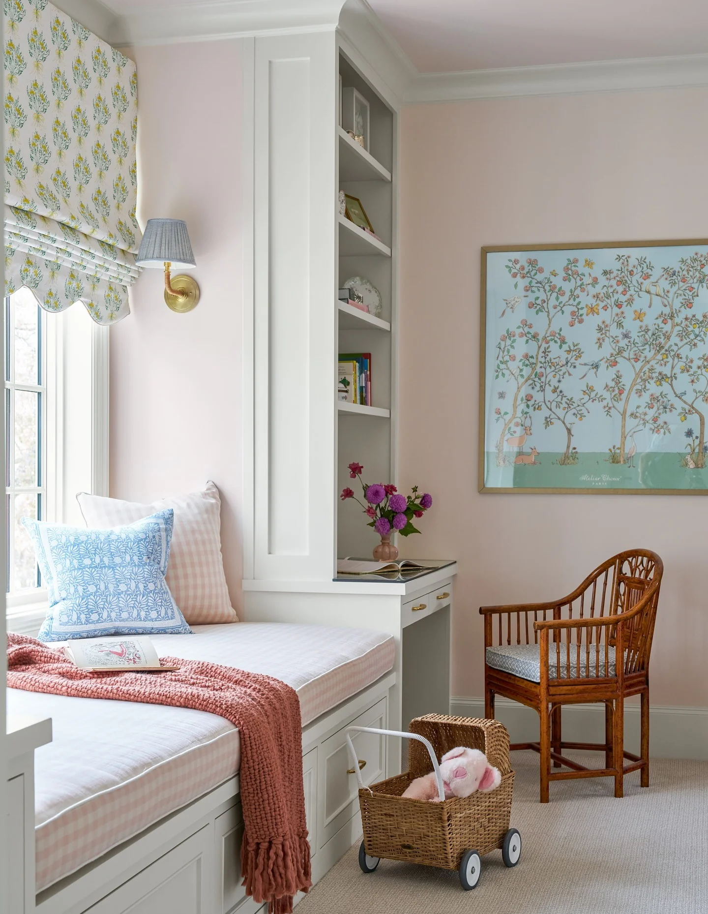 9. Pastel Window Nook (Little Bedroom Ideas)