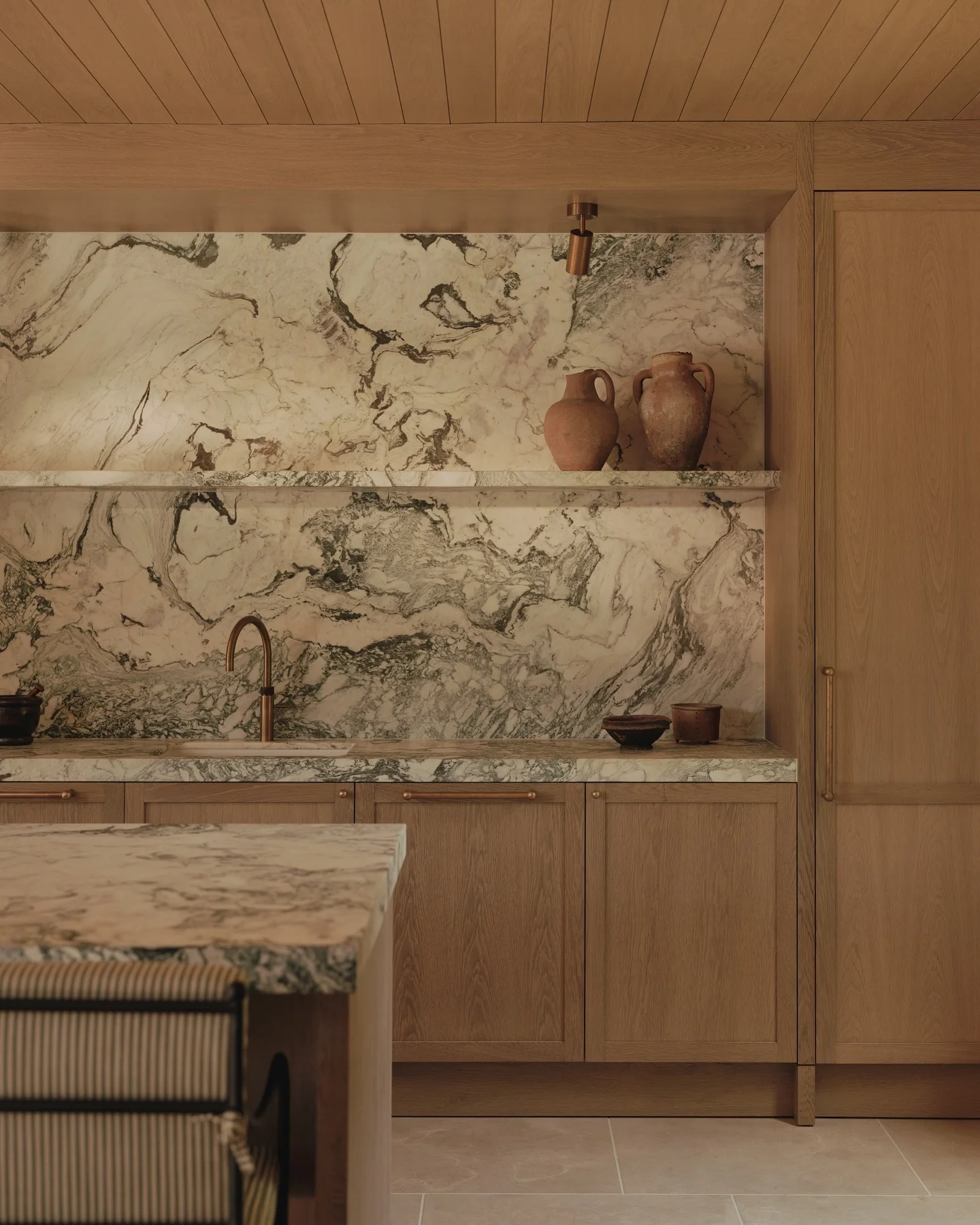 8. Artisan Marble & Rustic Elegance (Contemporary Kitchen Ideas)