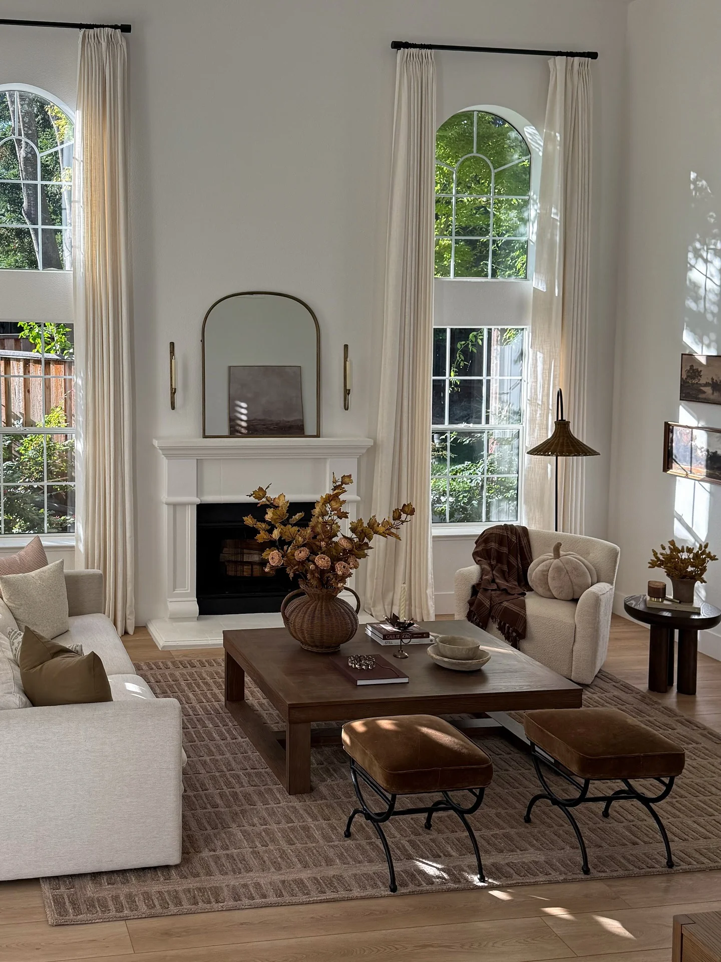 11. Elevated Neutrals with Warm Accents (Fall Living Room Decor Ideas)