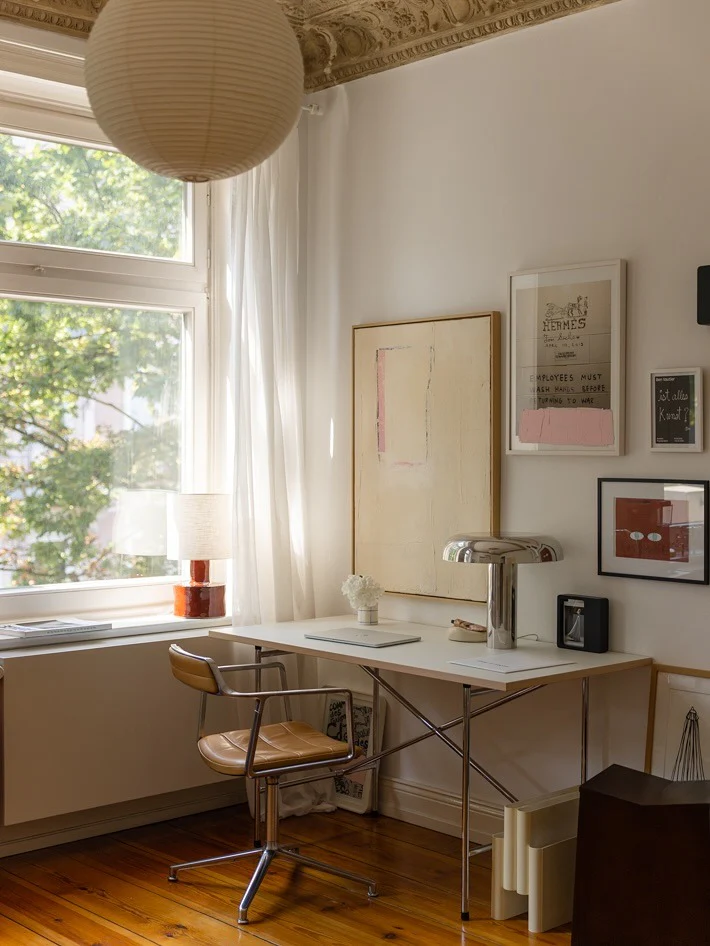 10. Modern Eclectic with Artistic Flair (Simple Office Ideas)