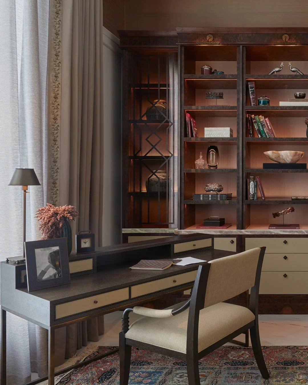 9. Refined Traditional Study (Office Ideas for Men)