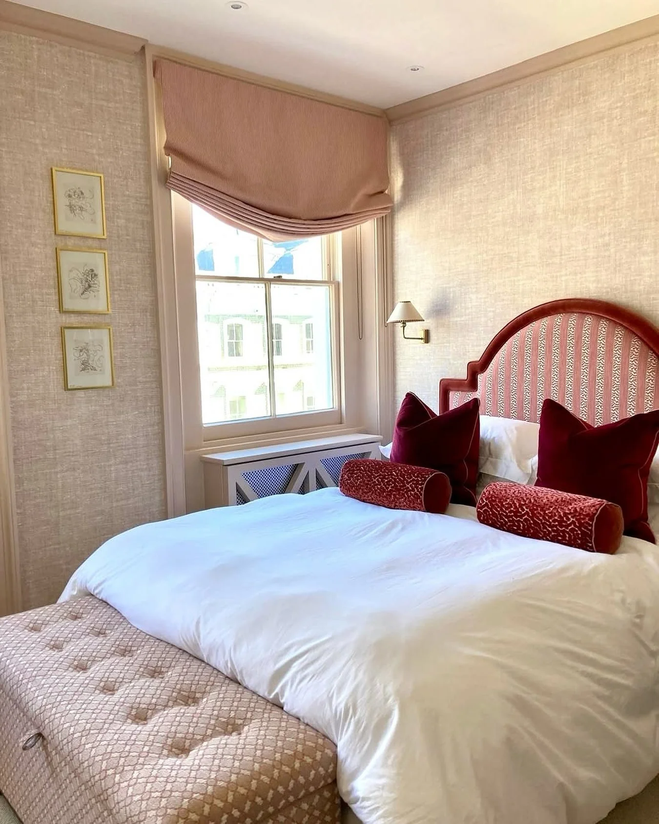 5. Refined Pink with Rich Burgundy (Bedroom Ideas for Women)