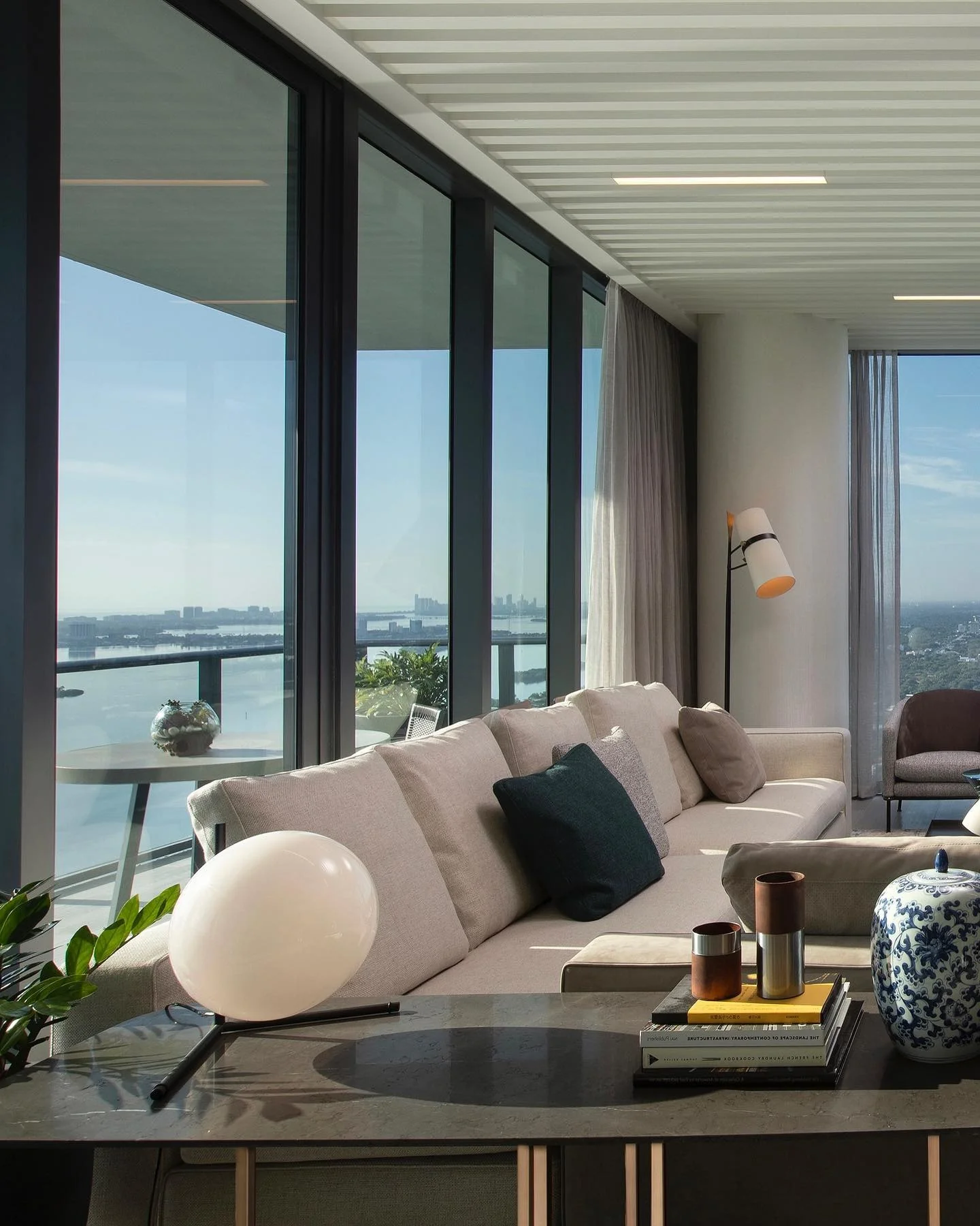12. Modern Luxe with Panoramic Views (Condo Living Room Ideas)