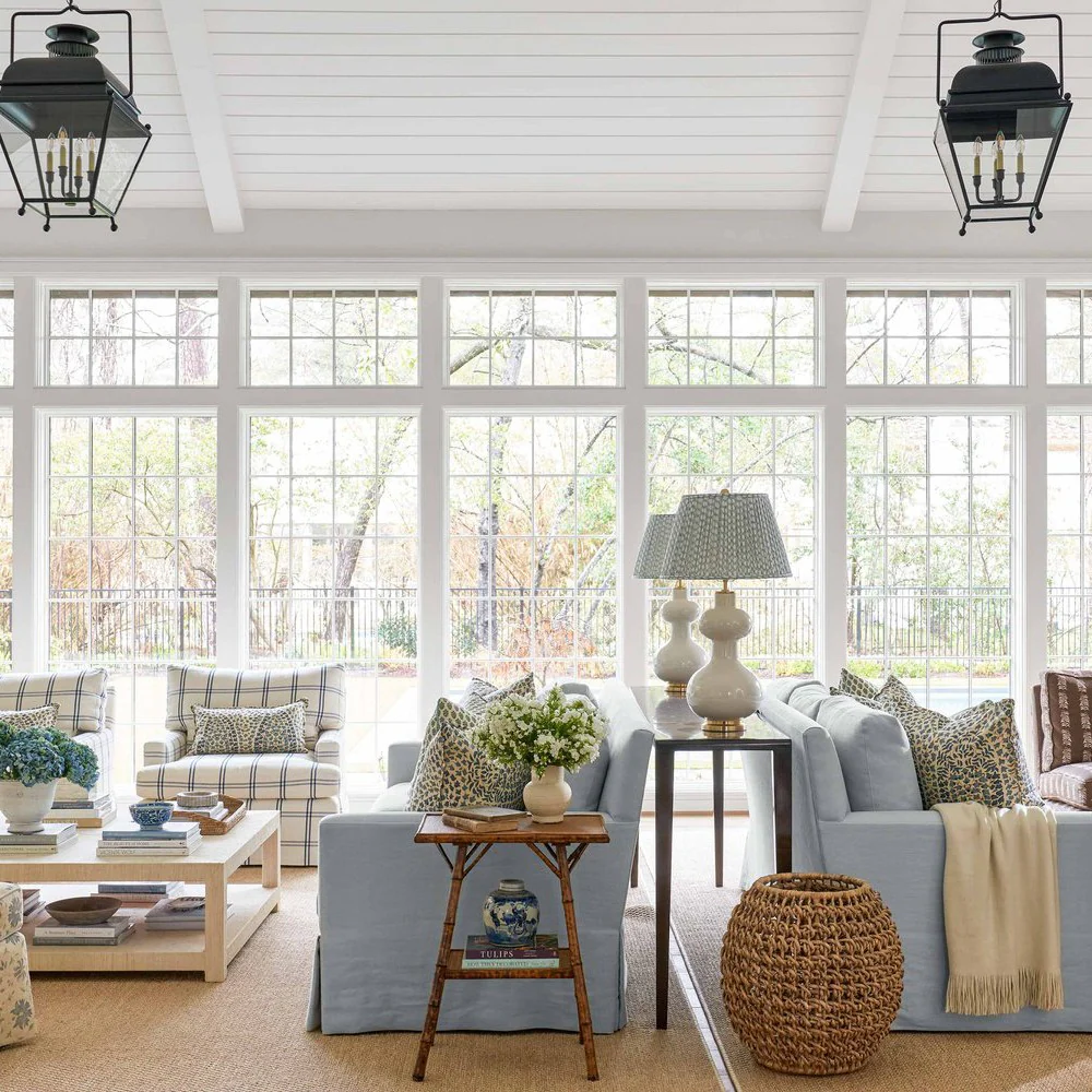 3. Light-Filled Cottage Charm (Beachy Living Room Ideas)