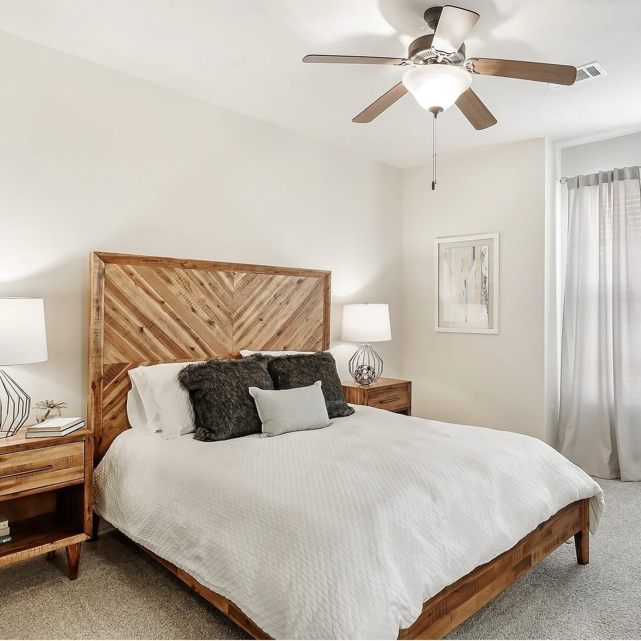 9. Contemporary Urban Style with Dark Drama (Apartment Bedroom Ideas)