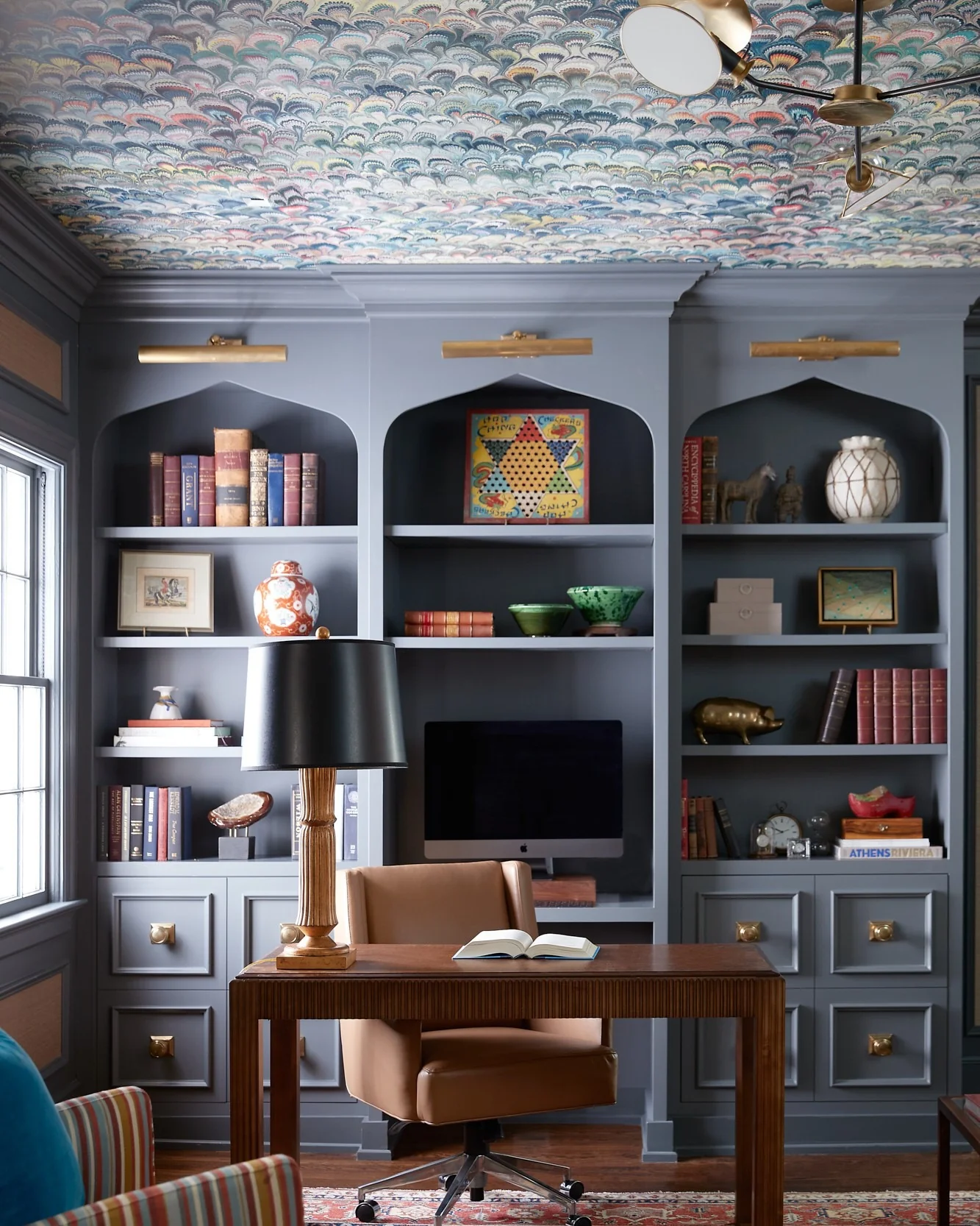 7. Slate Blue Charm (Paint Colors for Office Ideas)