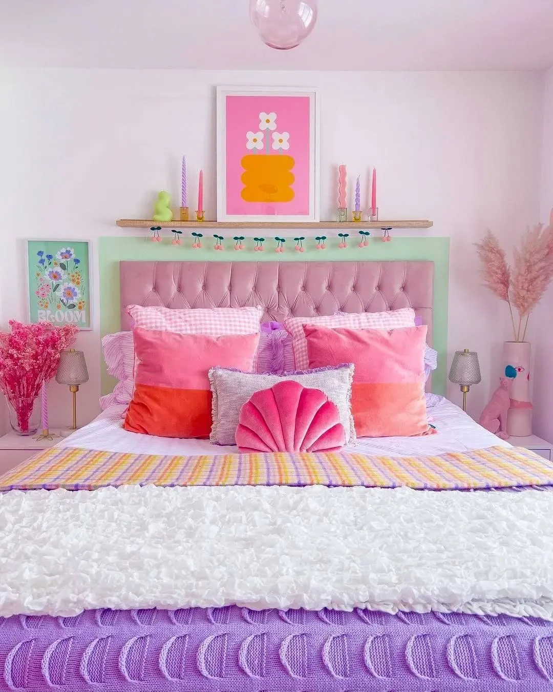 2. Playful Pastel Pop Bedroom (Colorful Bedroom Ideas)