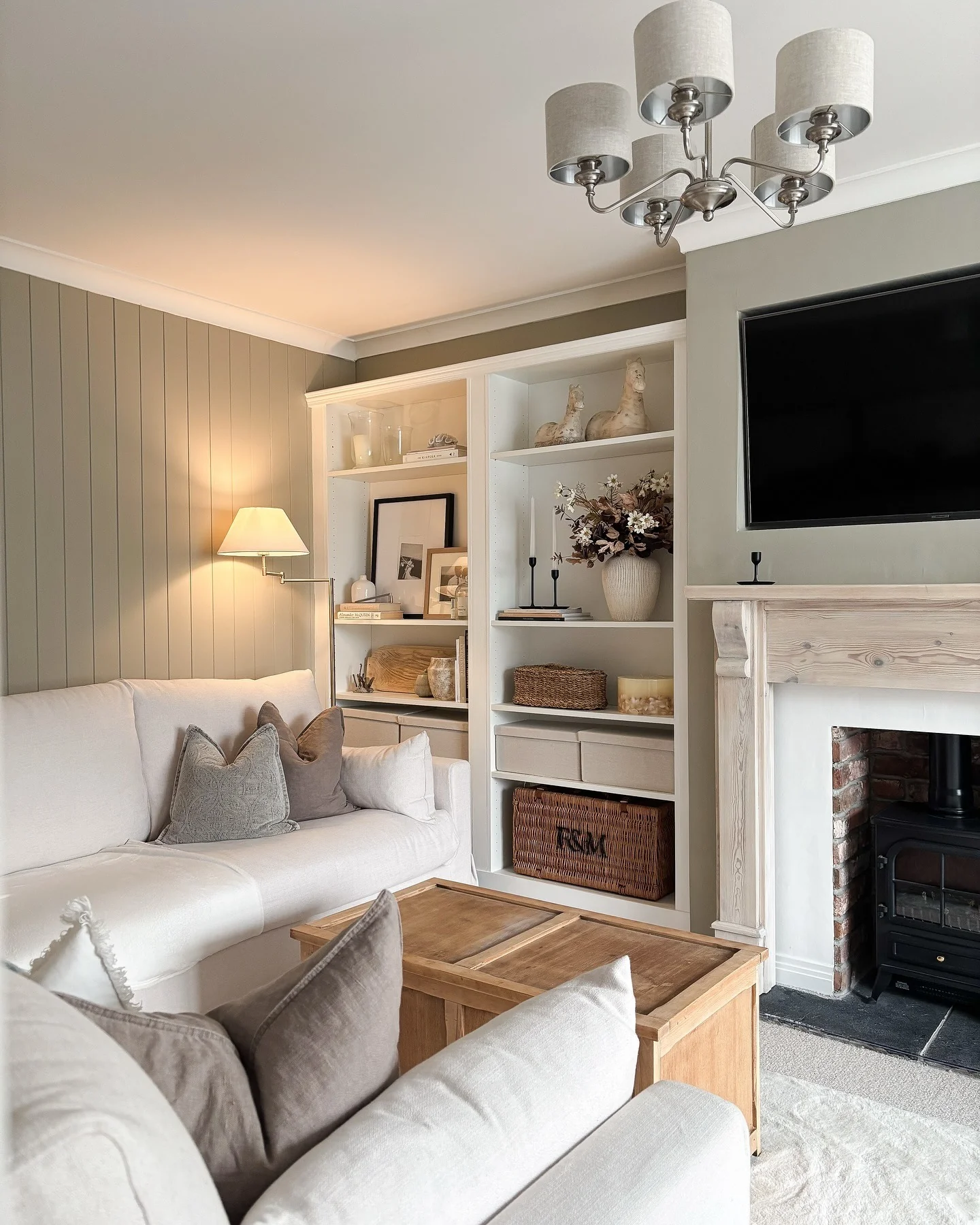 6. Classic Neutral Warmth (Living Room Corner Ideas)