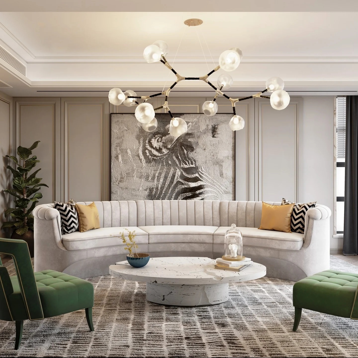 2. Contemporary Elegance in Neutrals (Living Room Sofa Ideas)