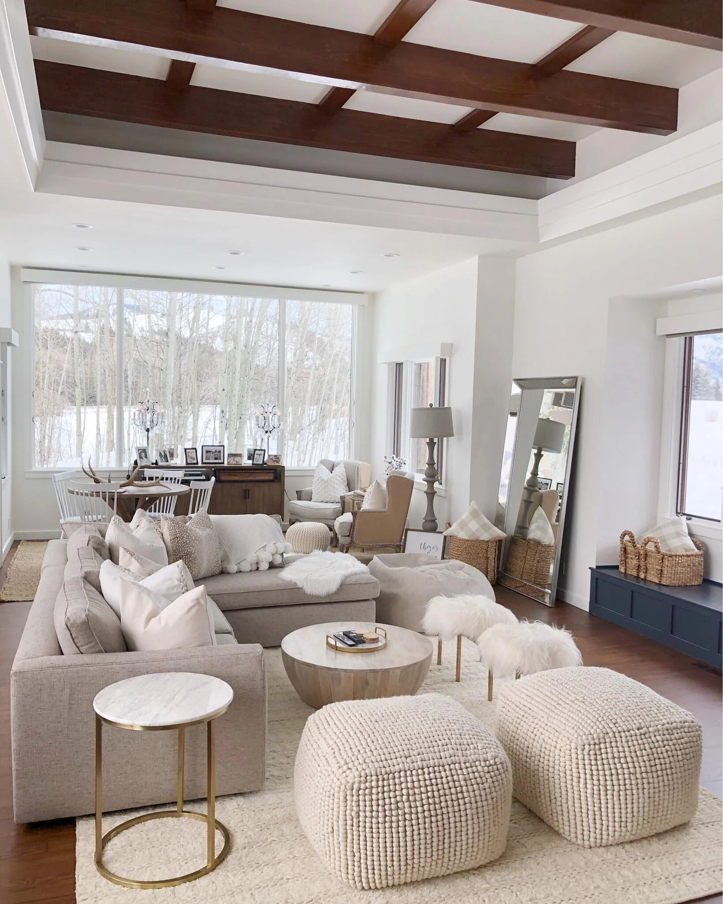 13. Layered Neutrals with Architectural Detail (Sectional Living Room Ideas)