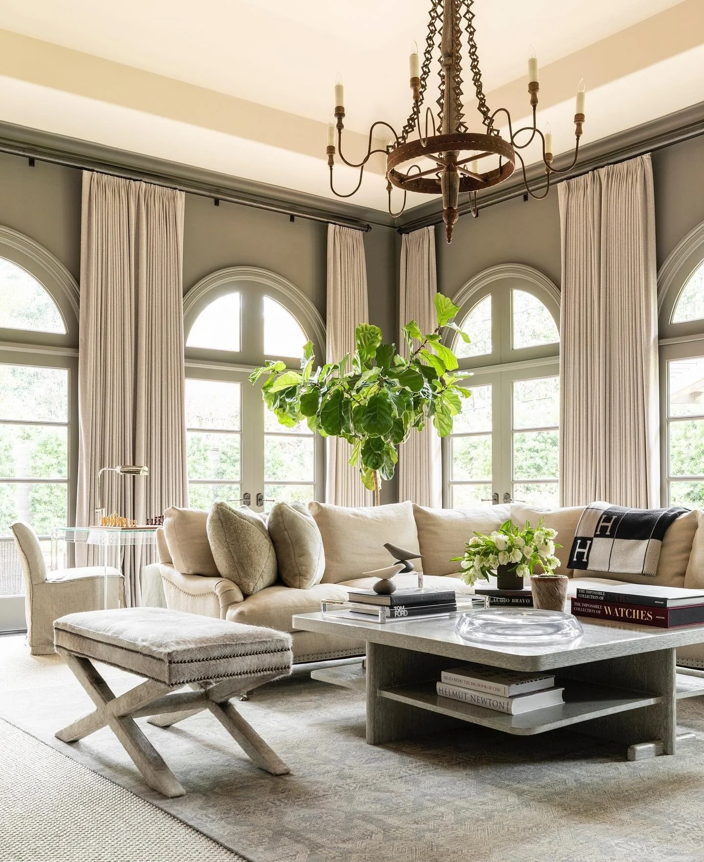 3. European-Inspired Neutral Charm (Elegant Living Room Ideas)