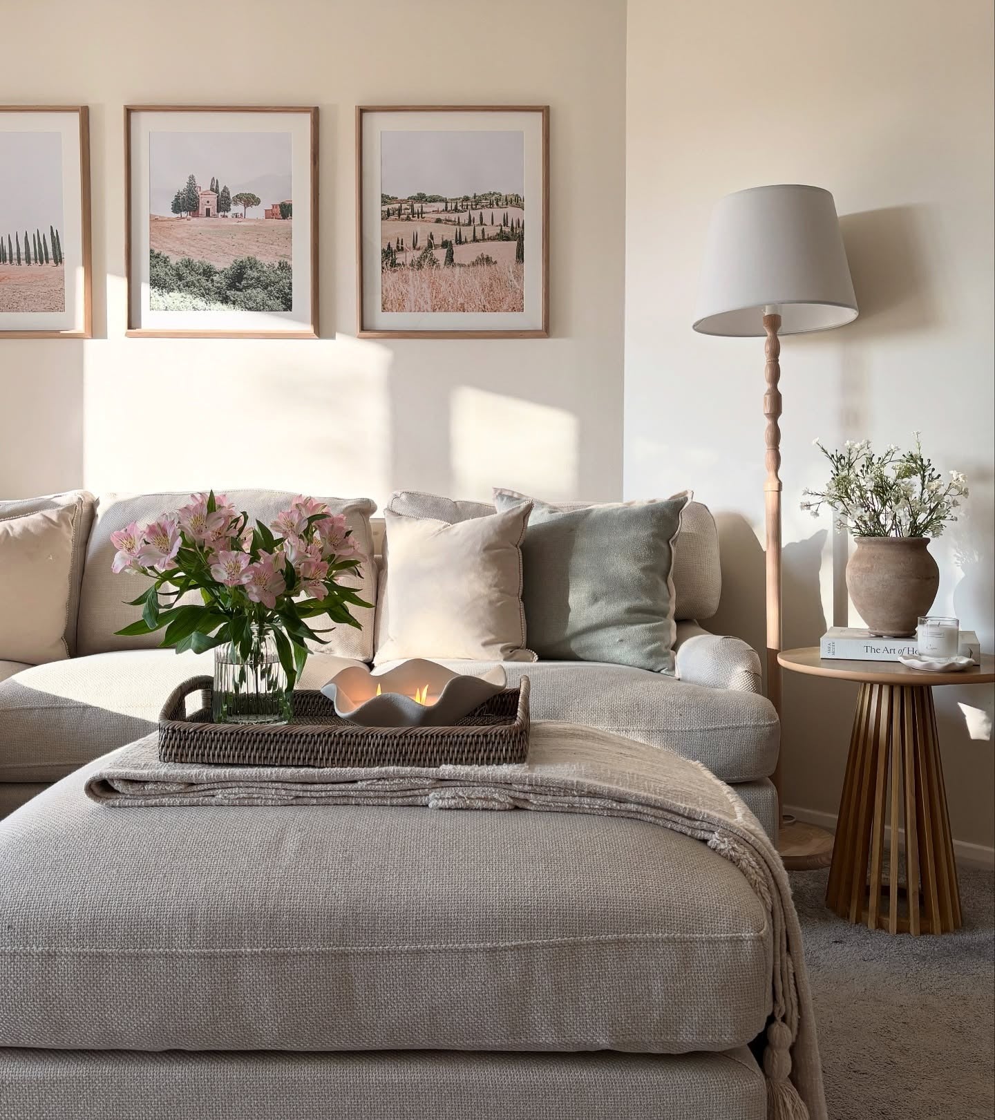 6. Soft Neutrals and Natural Touches (Gray and White Living Room Ideas)