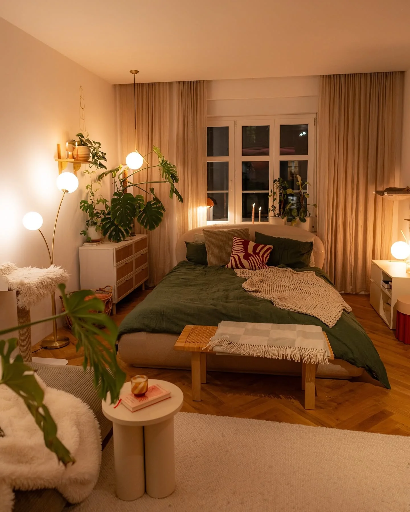 8. Golden Hour Grove (Forest Bedroom Ideas)