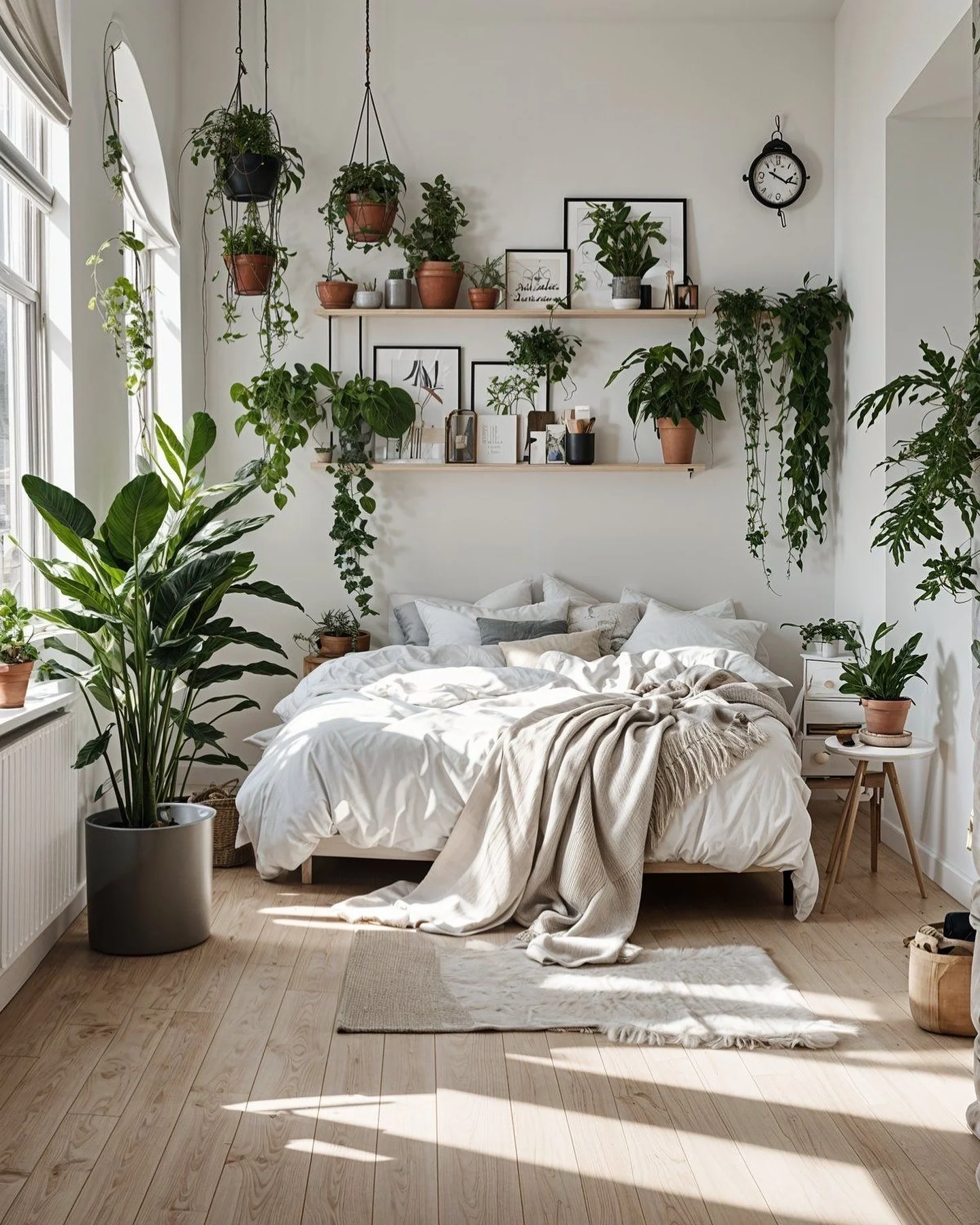 13. Indoor Garden Haven (Nature Bedroom Ideas)
