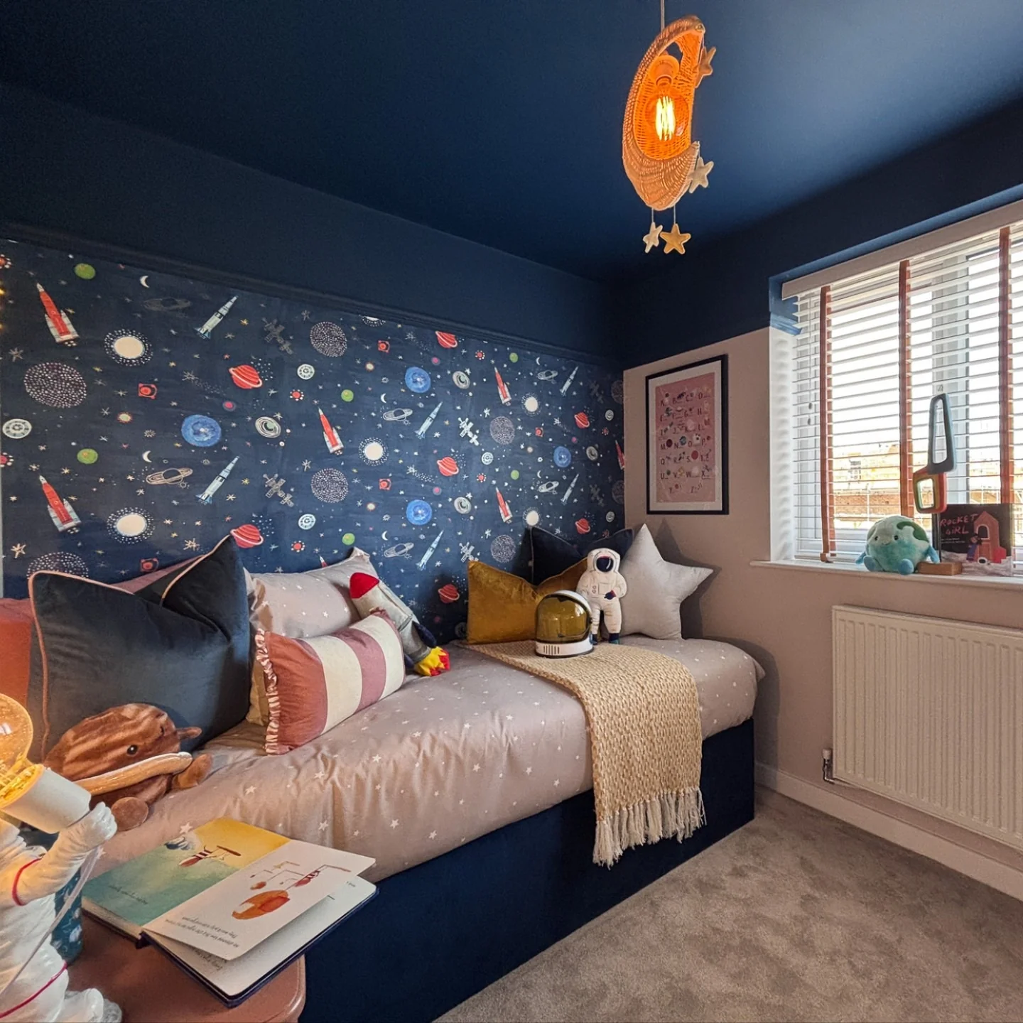 11. Midnight Rockets and Cozy Corners (Space Bedroom Ideas)
