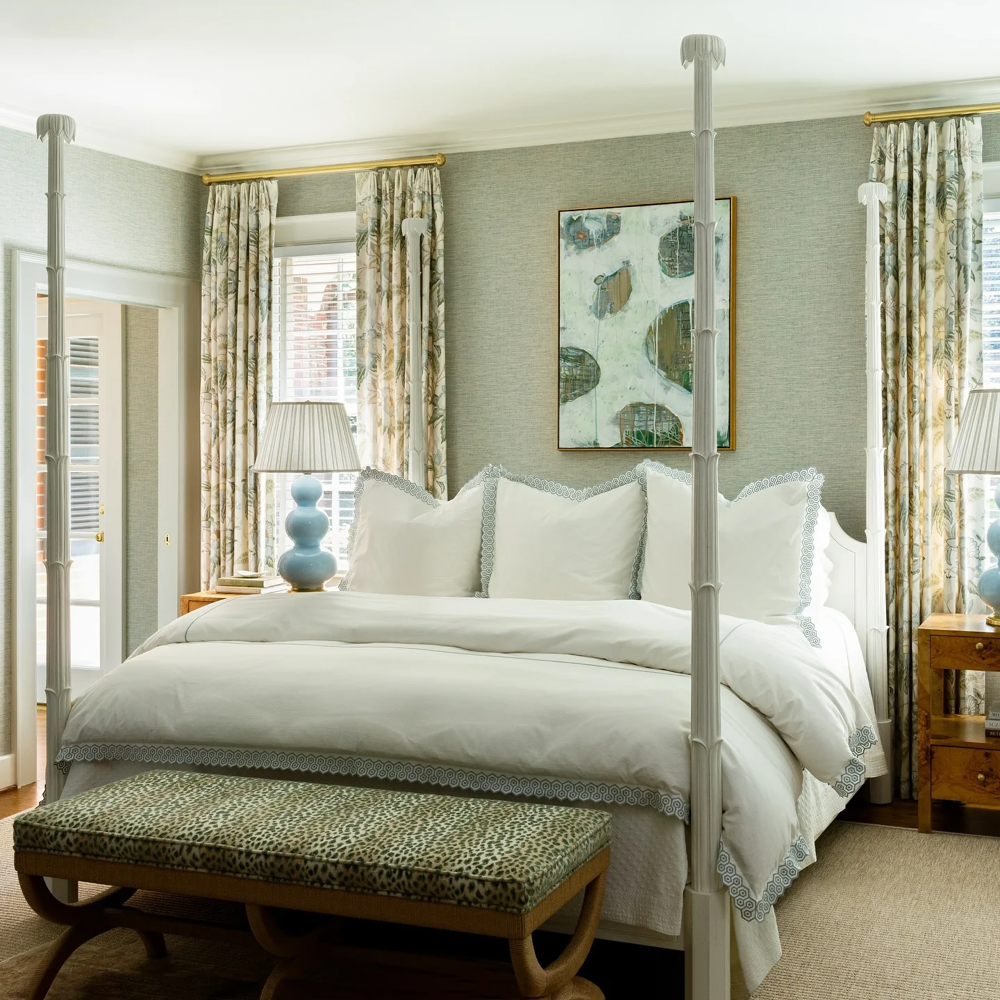 3. Tailored Tranquility in Celadon and Blue (Blue and Green Bedroom Ideas)