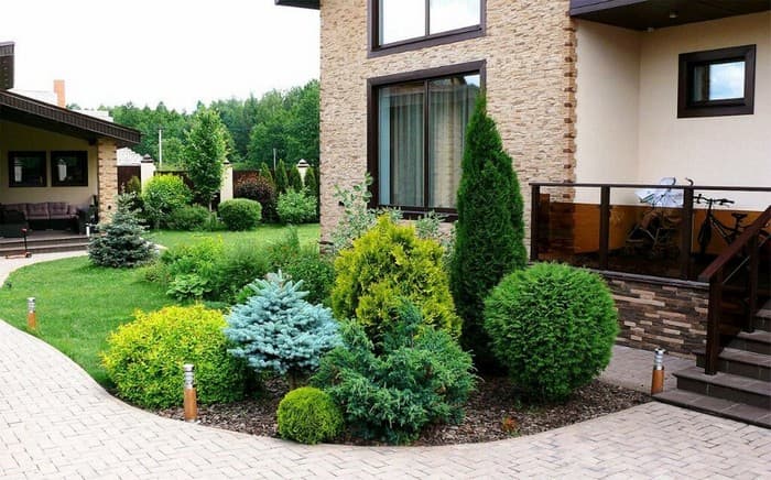 conception de cour dans le pays