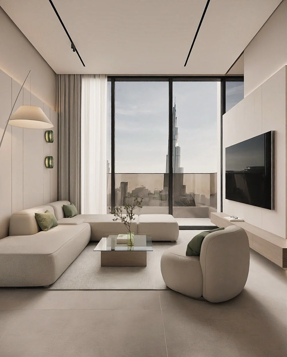 6. Open-View Living with Soft Modernism (Living Room Floor Ideas)